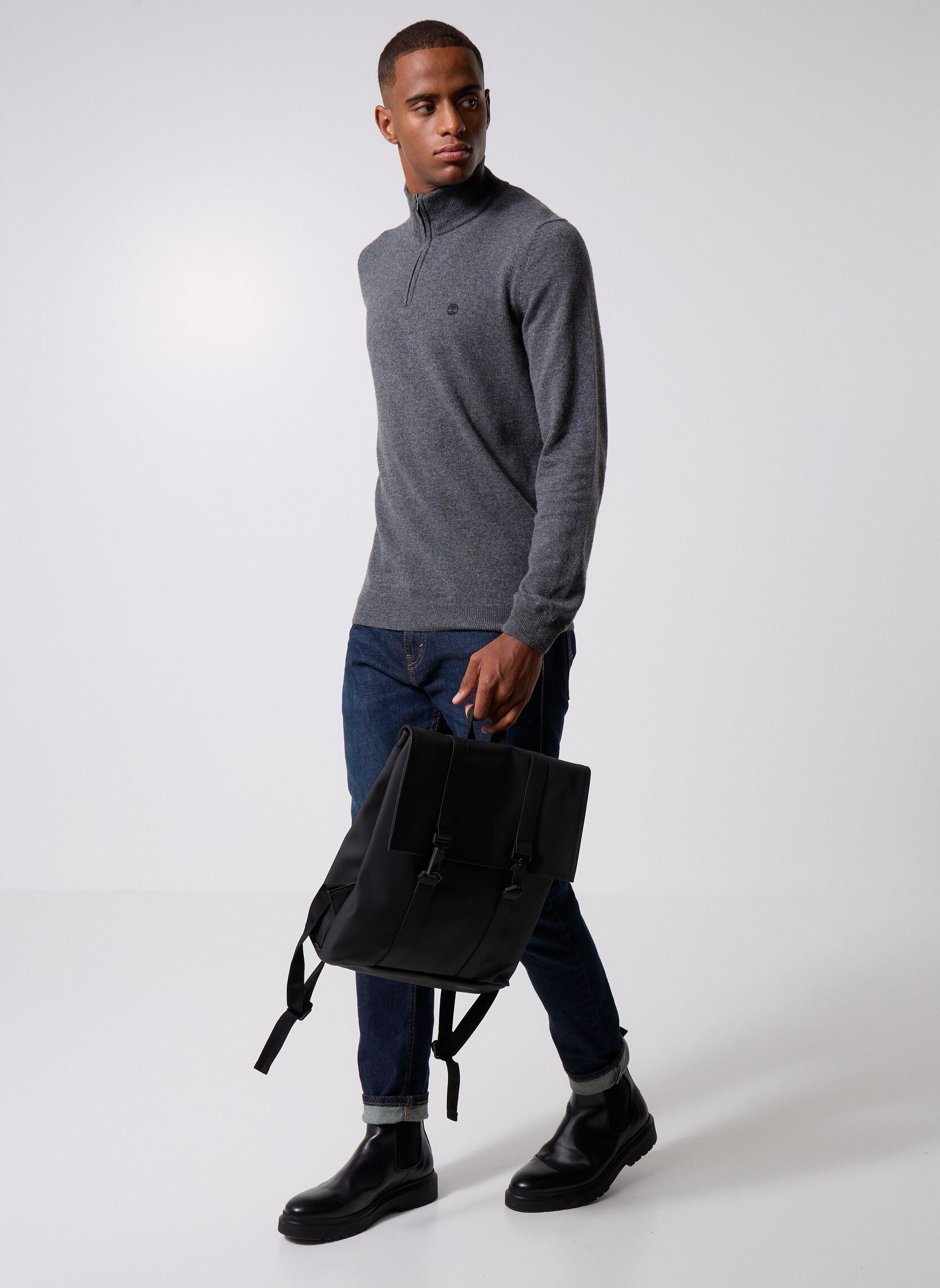 Pullover Cohas Brook Merino 1/4 Zip Sweater herren grau Timberland Pullover Cohas Brook Merino 1/4 Zip Sweater herren grau DARK GREY HT-OBSIDIAN