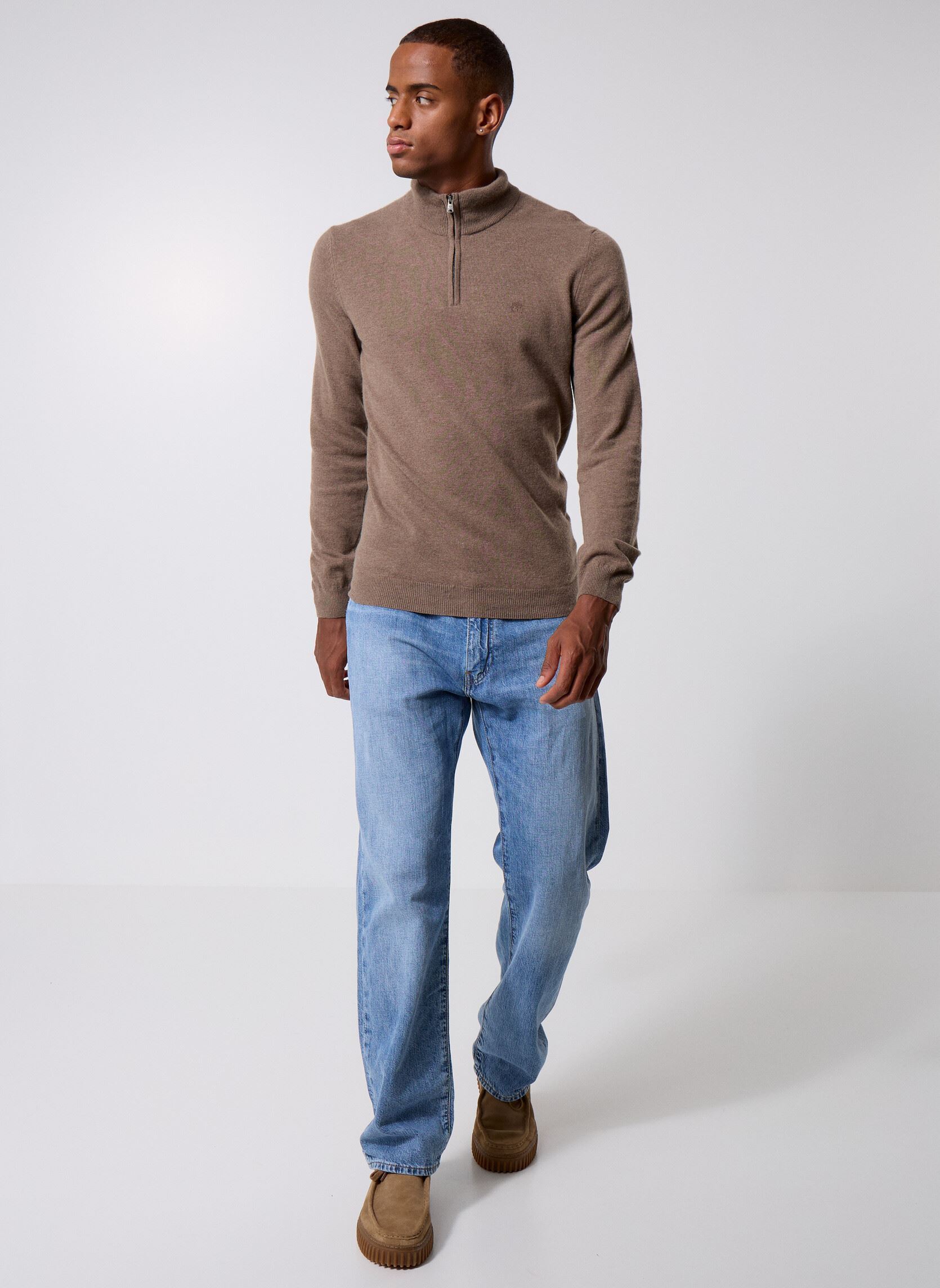 Pulls Cohas Brook Merino 1/4 Zip Sweater homme marron Timberland Pulls Cohas Brook Merino 1/4 Zip Sweater homme marron CHOCOLATE CHIP HEATHER
