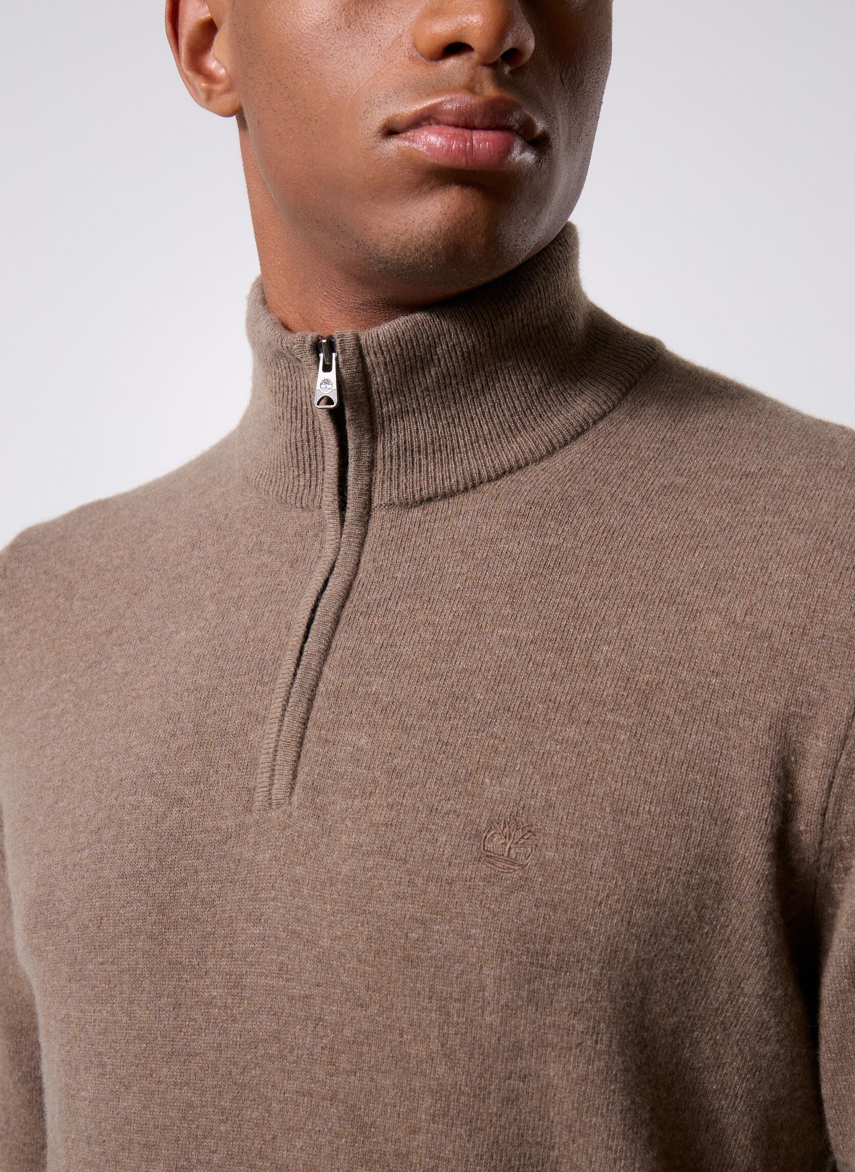 Pulls Cohas Brook Merino 1/4 Zip Sweater homme marron Timberland Pulls Cohas Brook Merino 1/4 Zip Sweater homme marron CHOCOLATE CHIP HEATHER