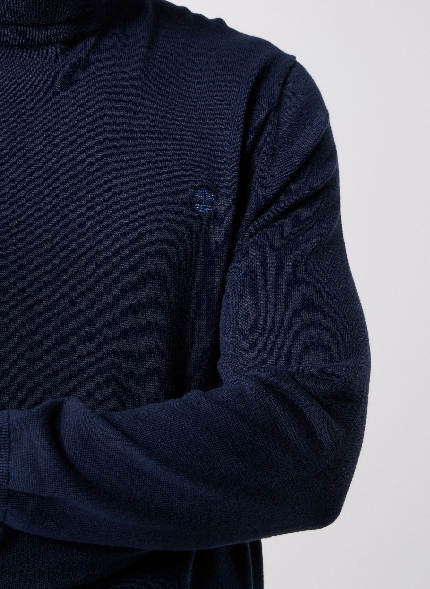 Pulls Williams River Turtle Neck Cotton Sweate homme bleu Timberland Pulls Williams River Turtle Neck Cotton Sweate homme bleu DARK SAPPHIRE
