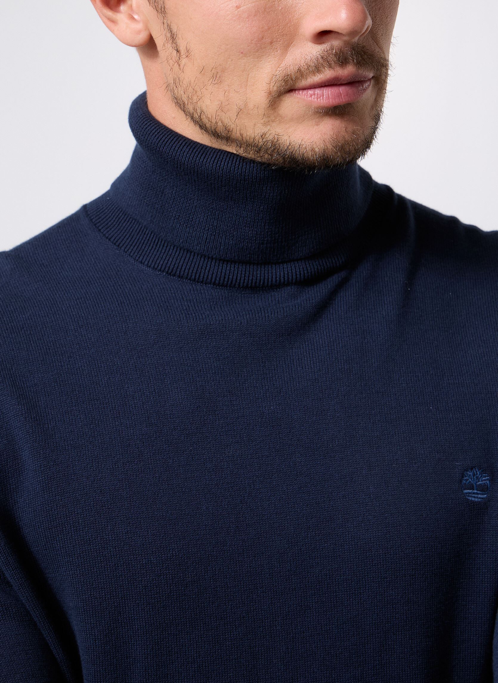 Pulls Williams River Turtle Neck Cotton Sweate homme bleu Timberland Pulls Williams River Turtle Neck Cotton Sweate homme bleu DARK SAPPHIRE