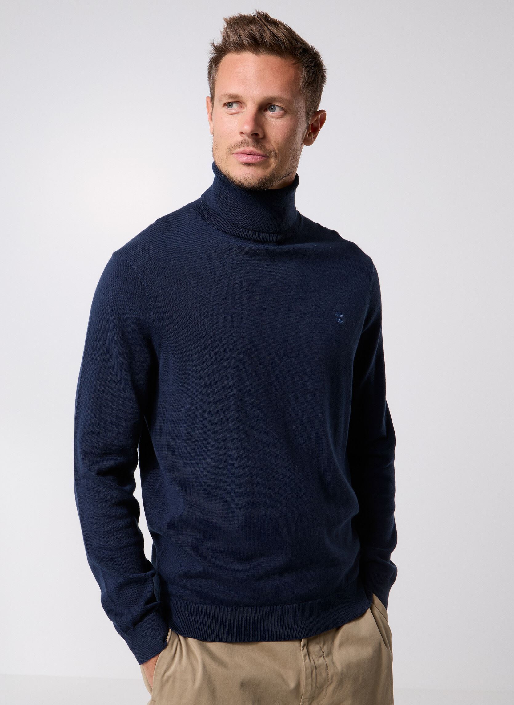 Vêtements Timberland Williams River Turtle Neck Cotton Sweater pour Homme - vue 1