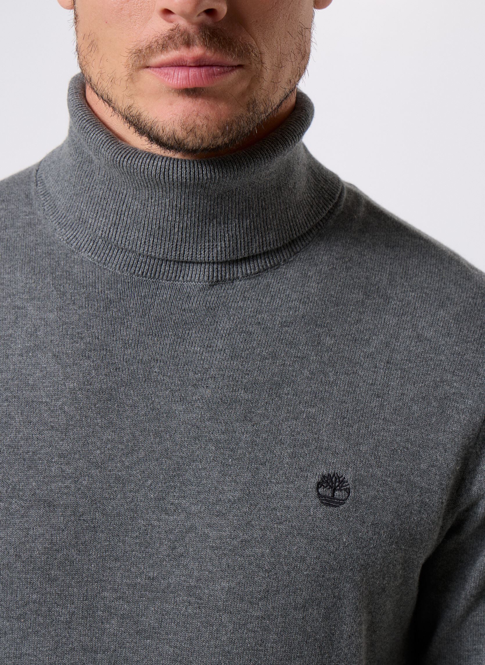 Pulls Williams River Turtle Neck Cotton Sweate homme gris Timberland Pulls Williams River Turtle Neck Cotton Sweate homme gris DARK GREY HEATHER