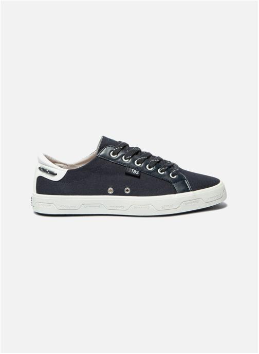 TBS Baskets basses Tennis toile LANZARO BLANC homme bleu