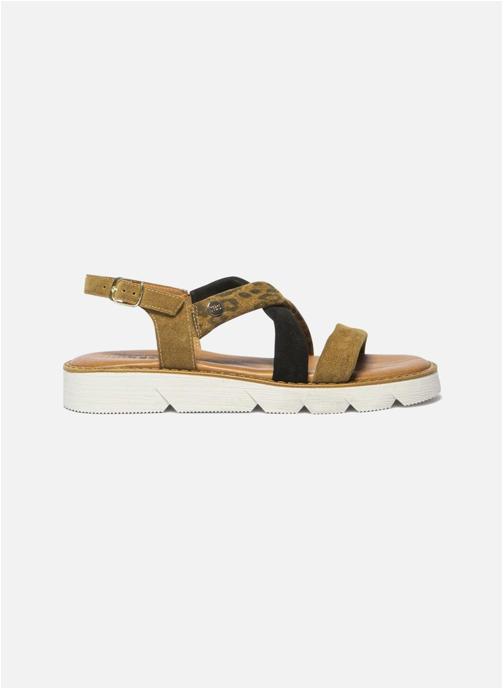 TBS Sandales Mules MAYANNE TAN / MULTICO femme marron