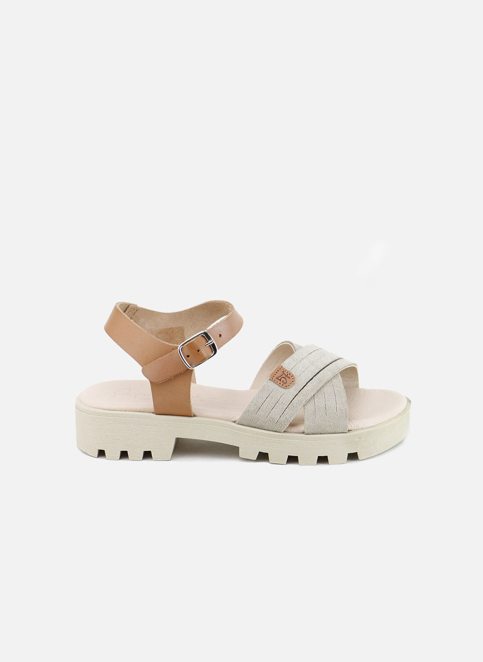 Sandales Sandales AGA15074-AFELPADO-PIEDRA Natural femme beige Eli 1957 Sandales Sandales AGA15074-AFELPADO-PIEDRA Natural femme beige Beige