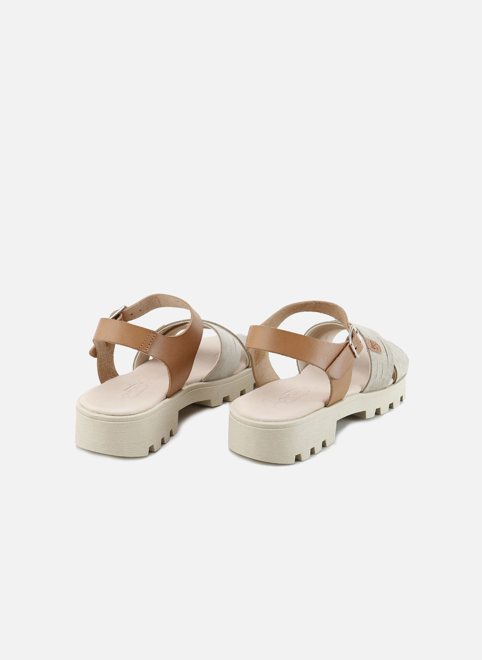 Sandales Sandales AGA15074-AFELPADO-PIEDRA Natural femme beige Eli 1957 Sandales Sandales AGA15074-AFELPADO-PIEDRA Natural femme beige Beige