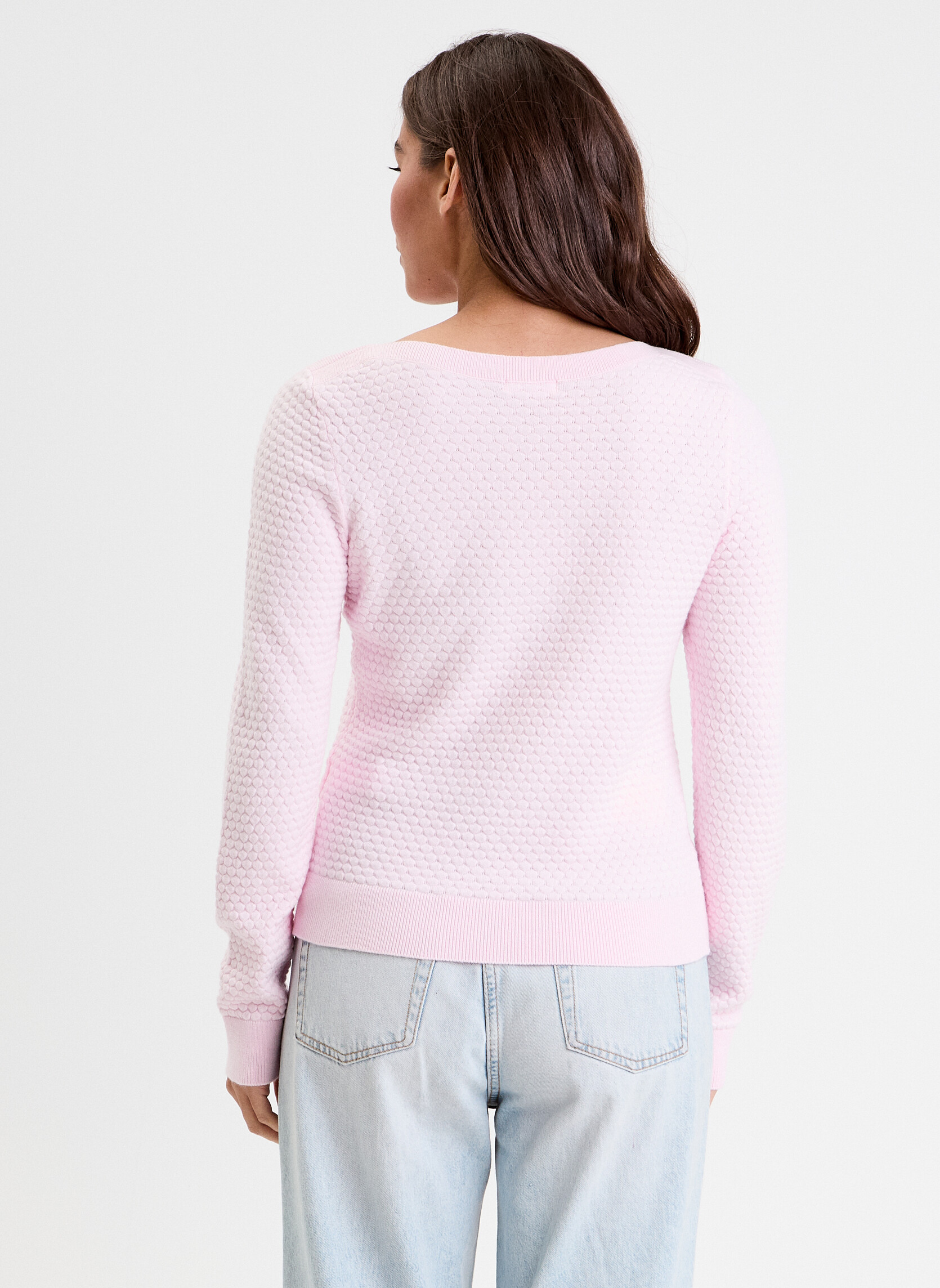 Pulls MOSSYFINPBU2 femme rose Cache Cache Pulls MOSSYFINPBU2 femme rose Rose clair