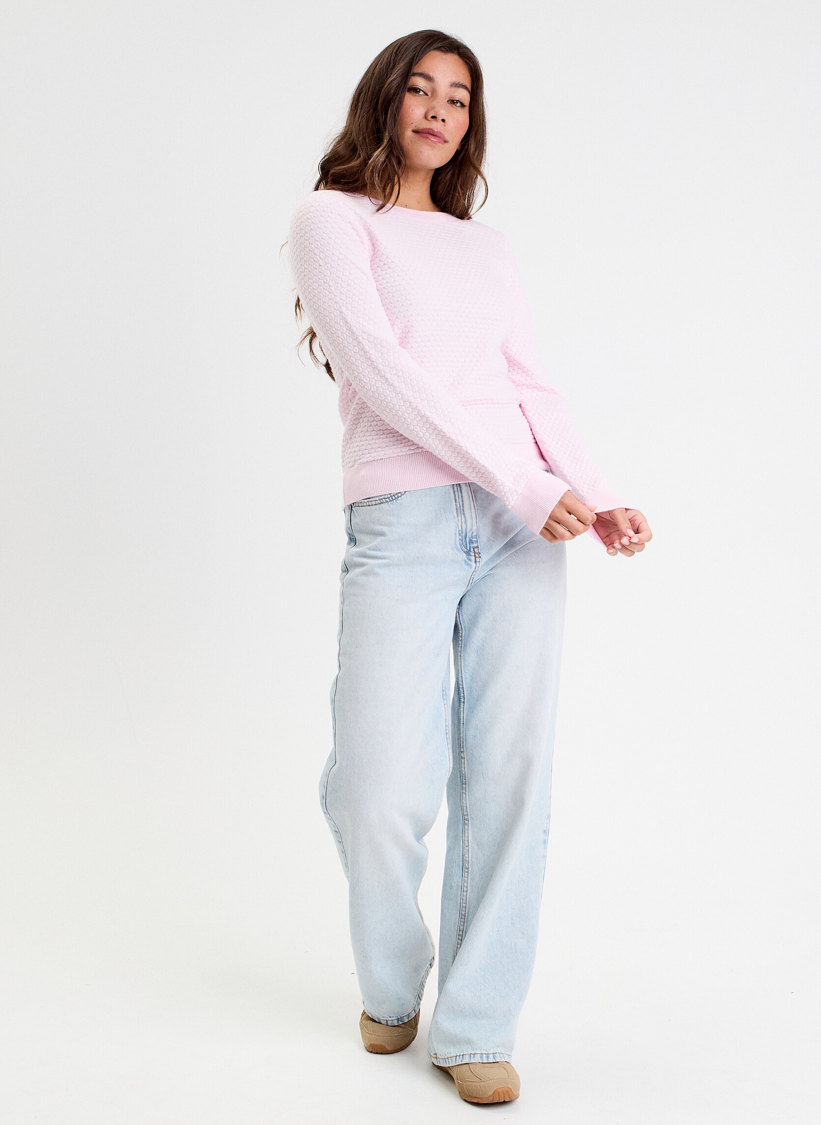 Pulls MOSSYFINPBU2 femme rose Cache Cache Pulls MOSSYFINPBU2 femme rose Rose clair