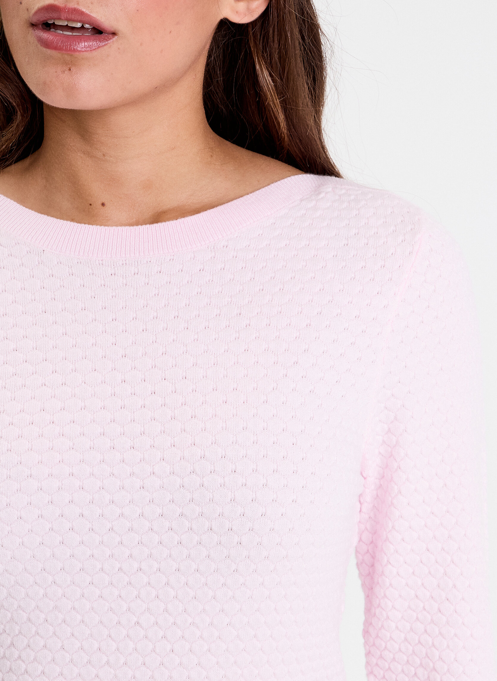 Pulls MOSSYFINPBU2 femme rose Cache Cache Pulls MOSSYFINPBU2 femme rose Rose clair