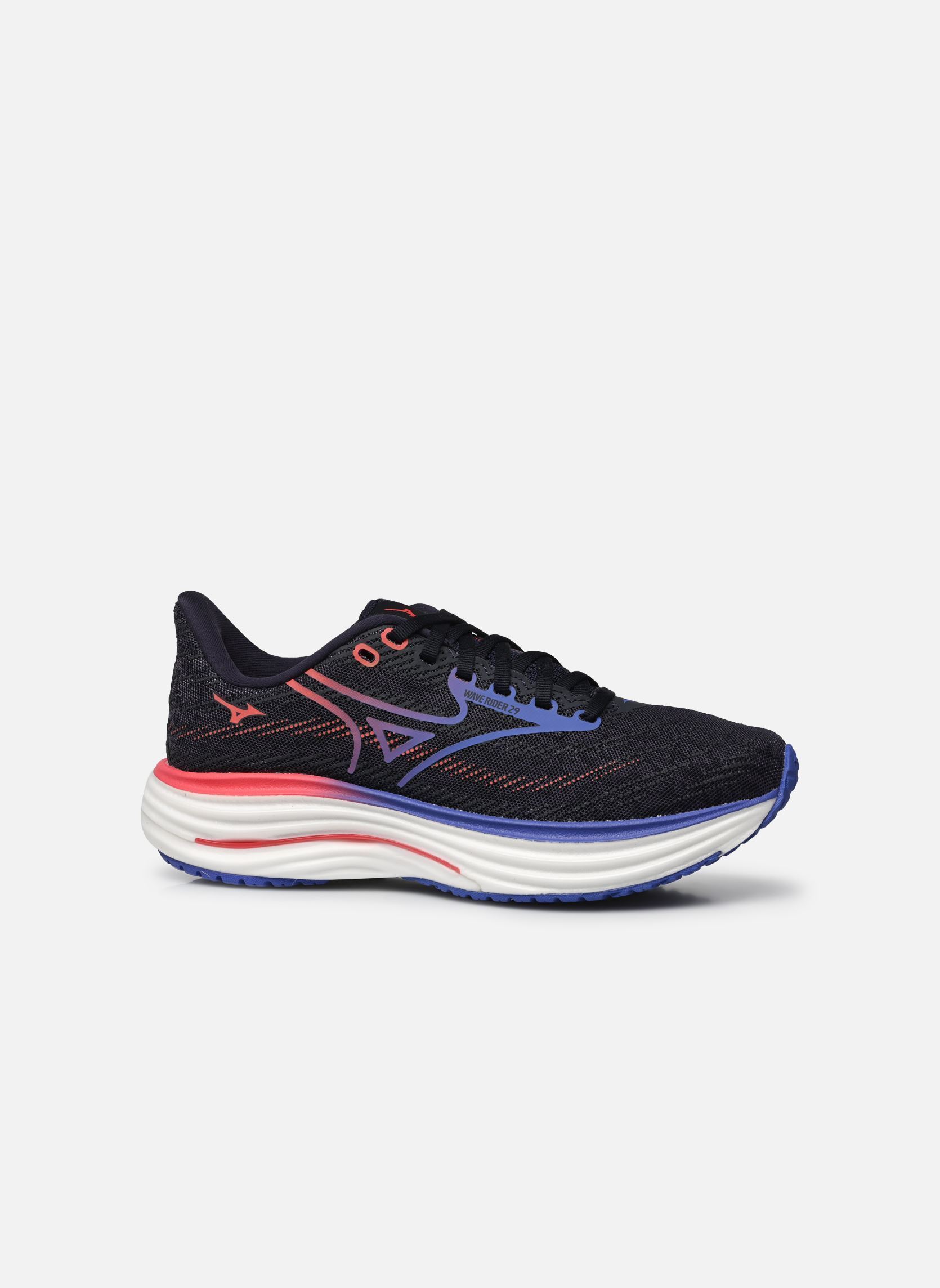 Sportschuhe WAVE RIDER 29 W damen schwarz Mizuno Sportschuhe WAVE RIDER 29 W damen schwarz Odyssey Gray/Iris Bloom/Calyps
