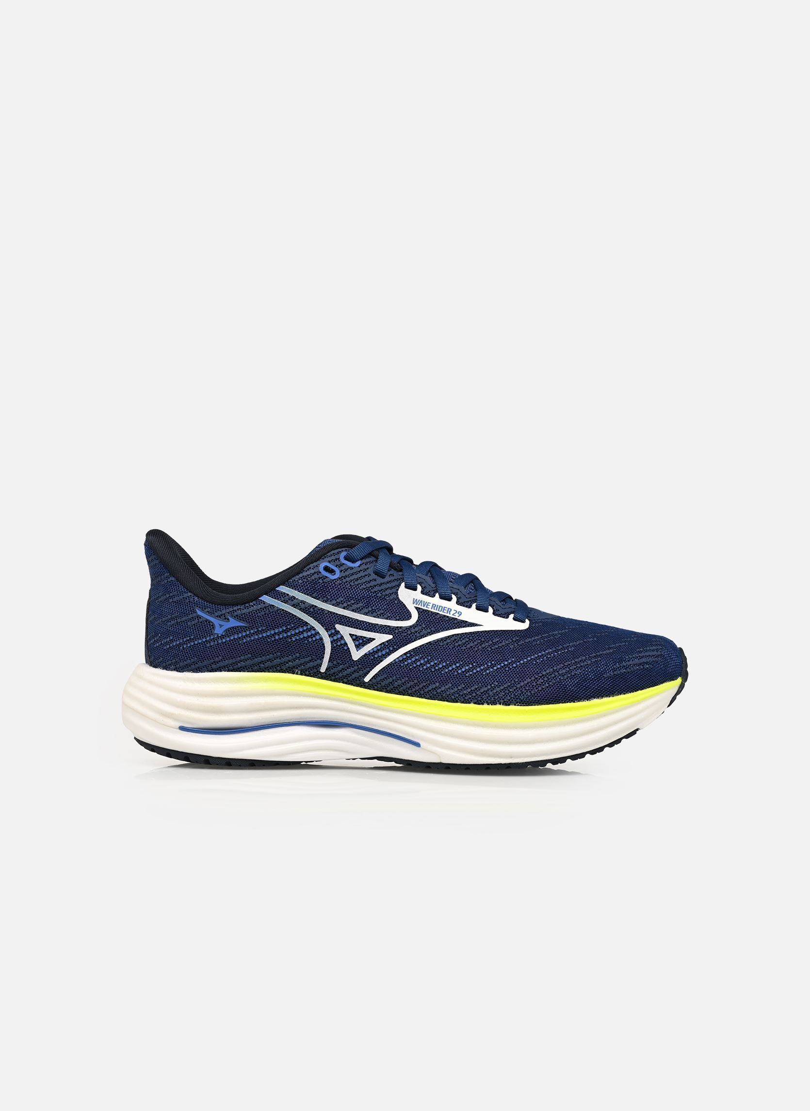 Sportschoenen WAVE RIDER 29 M heren blauw Mizuno Sportschoenen WAVE RIDER 29 M heren blauw Estate Blue/White/Lightning Ye