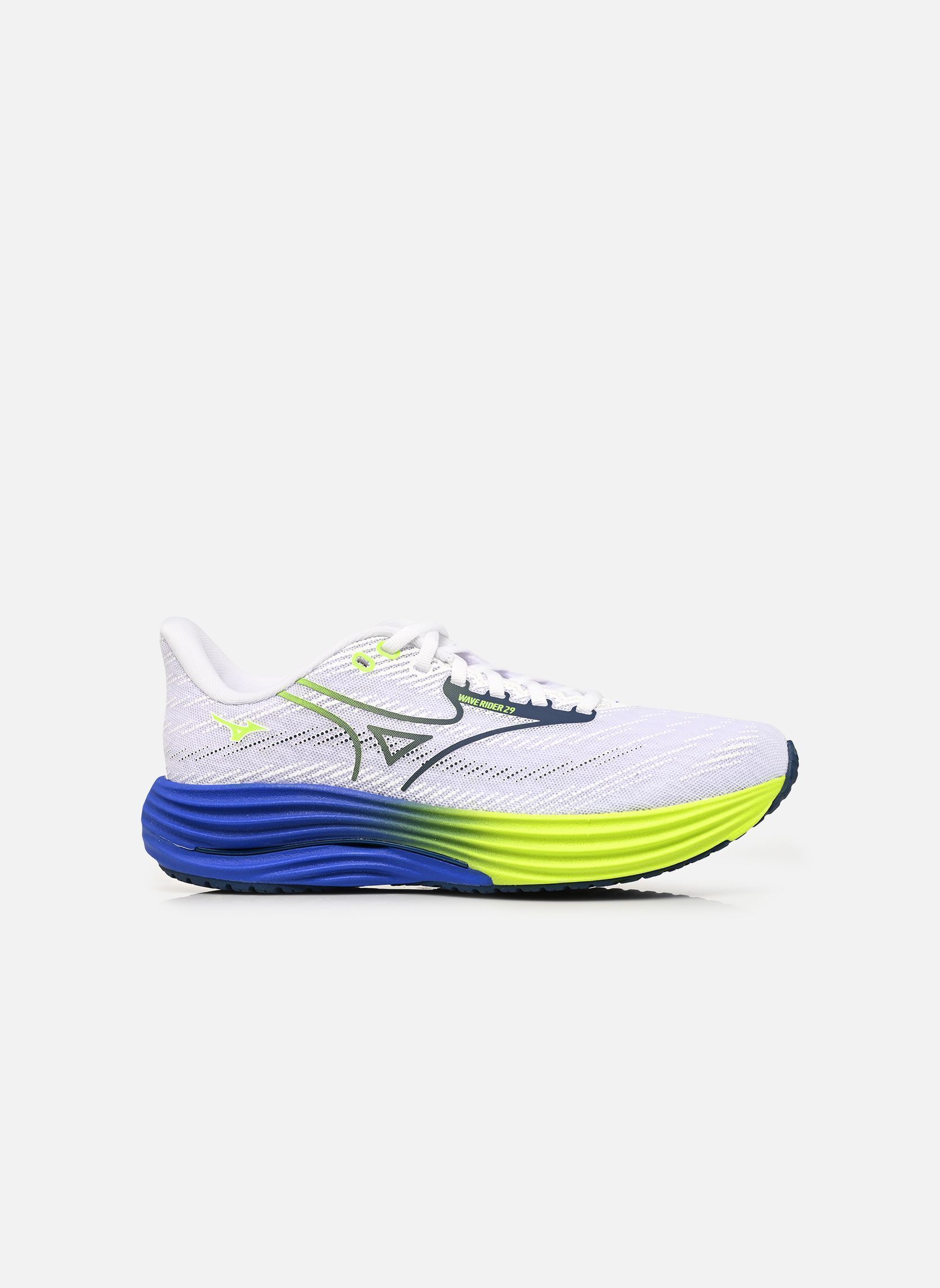 Chaussures de sport WAVE RIDER 29 M homme blanc Mizuno Chaussures de sport WAVE RIDER 29 M homme blanc White/Estate Blue/Lightning Ye
