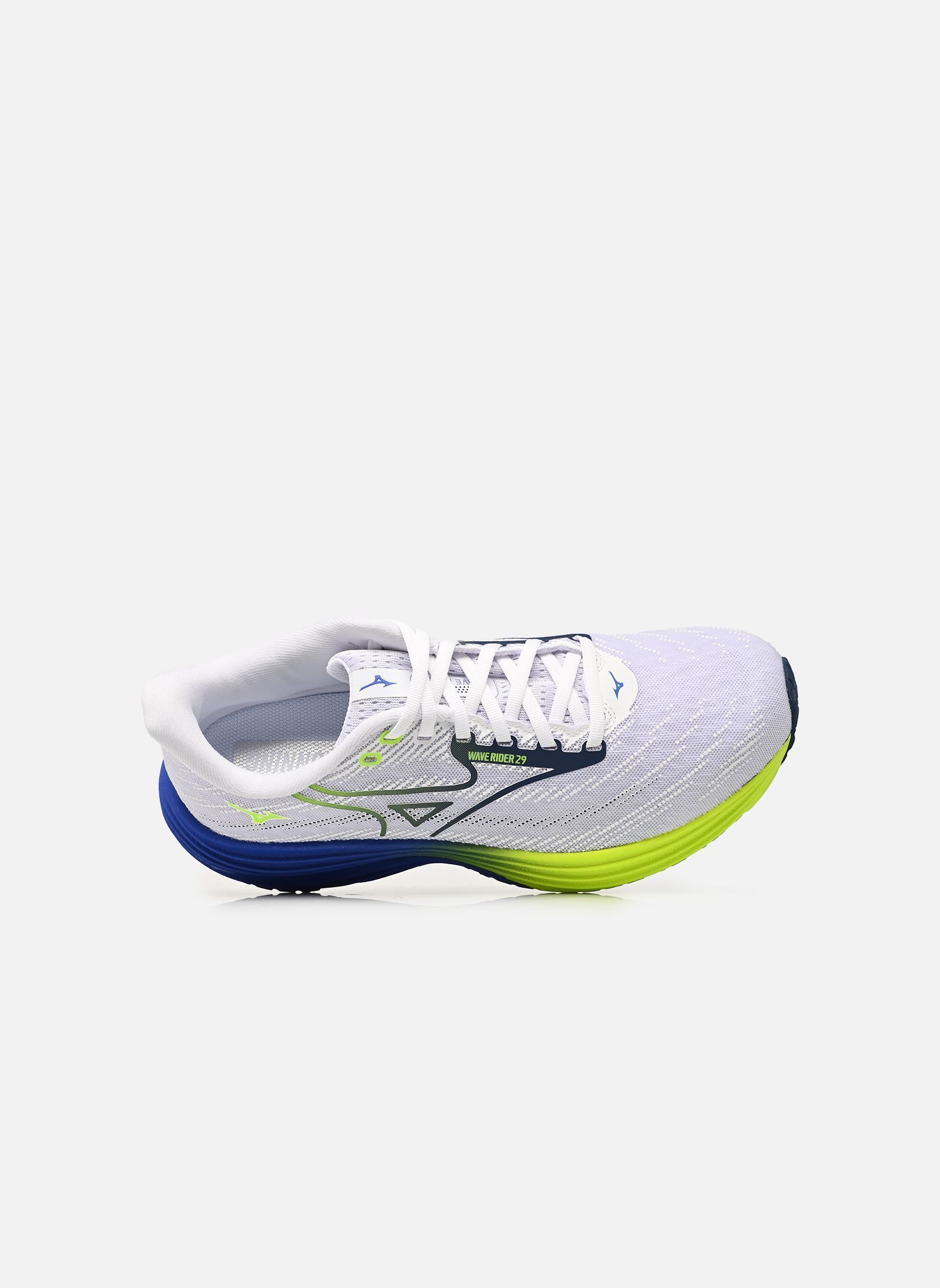 Chaussures de sport WAVE RIDER 29 M homme blanc Mizuno Chaussures de sport WAVE RIDER 29 M homme blanc White/Estate Blue/Lightning Ye