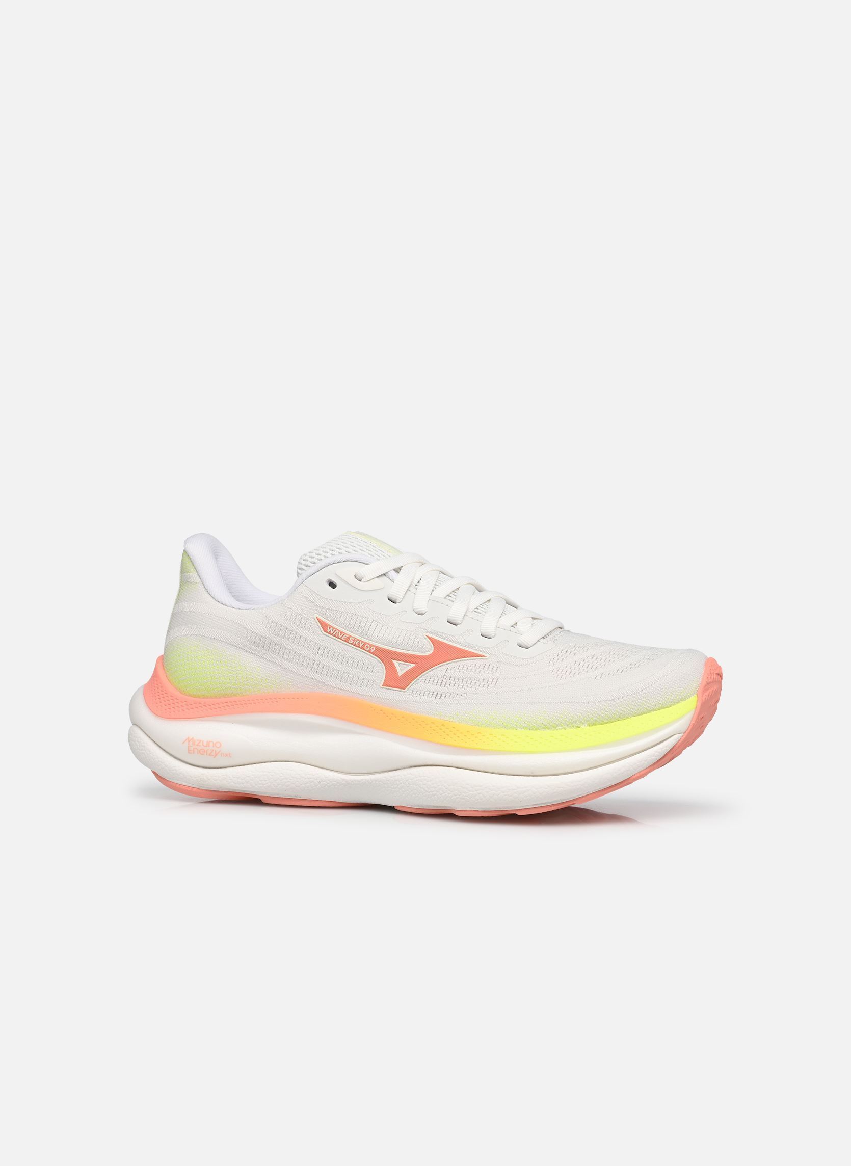 Sportschuhe WAVE SKY 9 W damen weiß Mizuno Sportschuhe WAVE SKY 9 W damen weiß GF WHITE/DESERT FLOWER/LIME PU