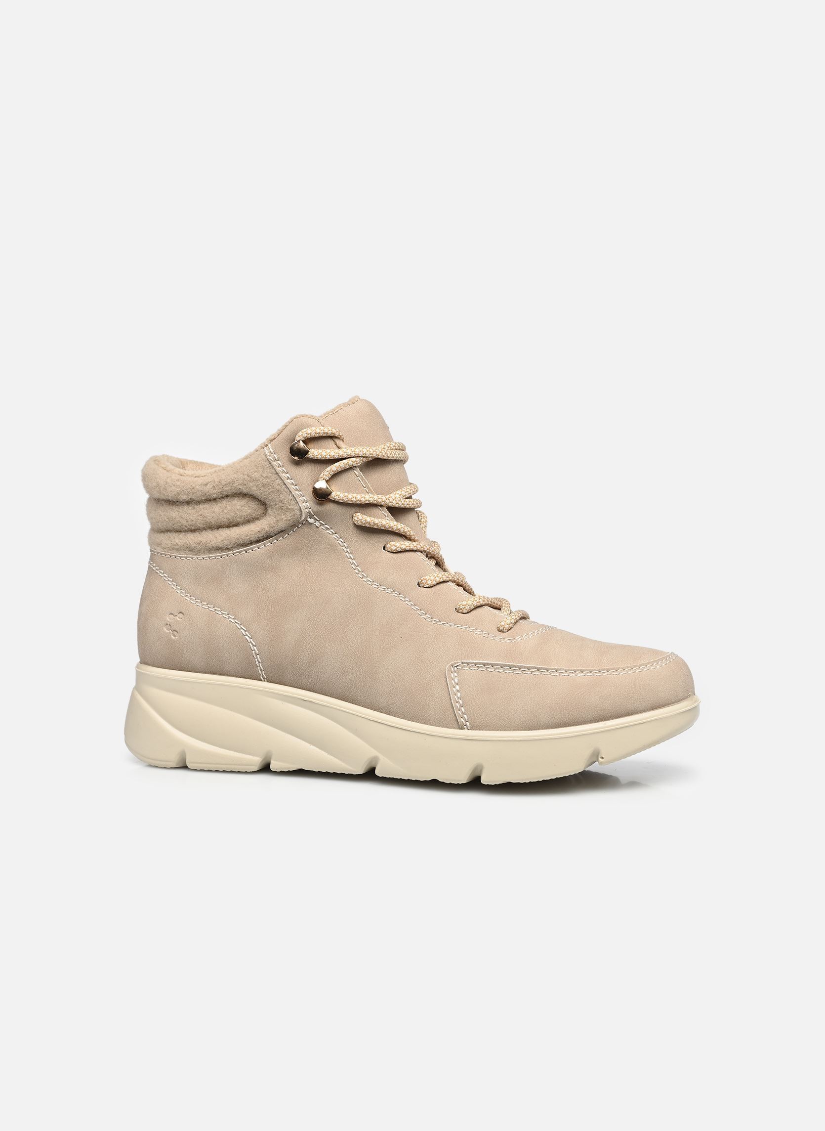 Hoge sneakers LEMNOS W07501 dames beige Comfeet Hoge sneakers LEMNOS W07501 dames beige BEIGE