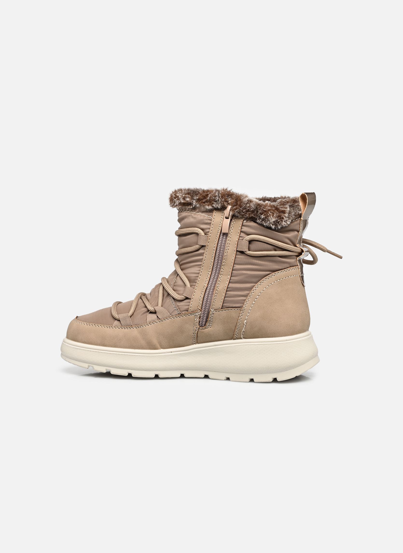 Bottines fourrées URU W16602 femme beige Comfeet Bottines fourrées URU W16602 femme beige BEIGE