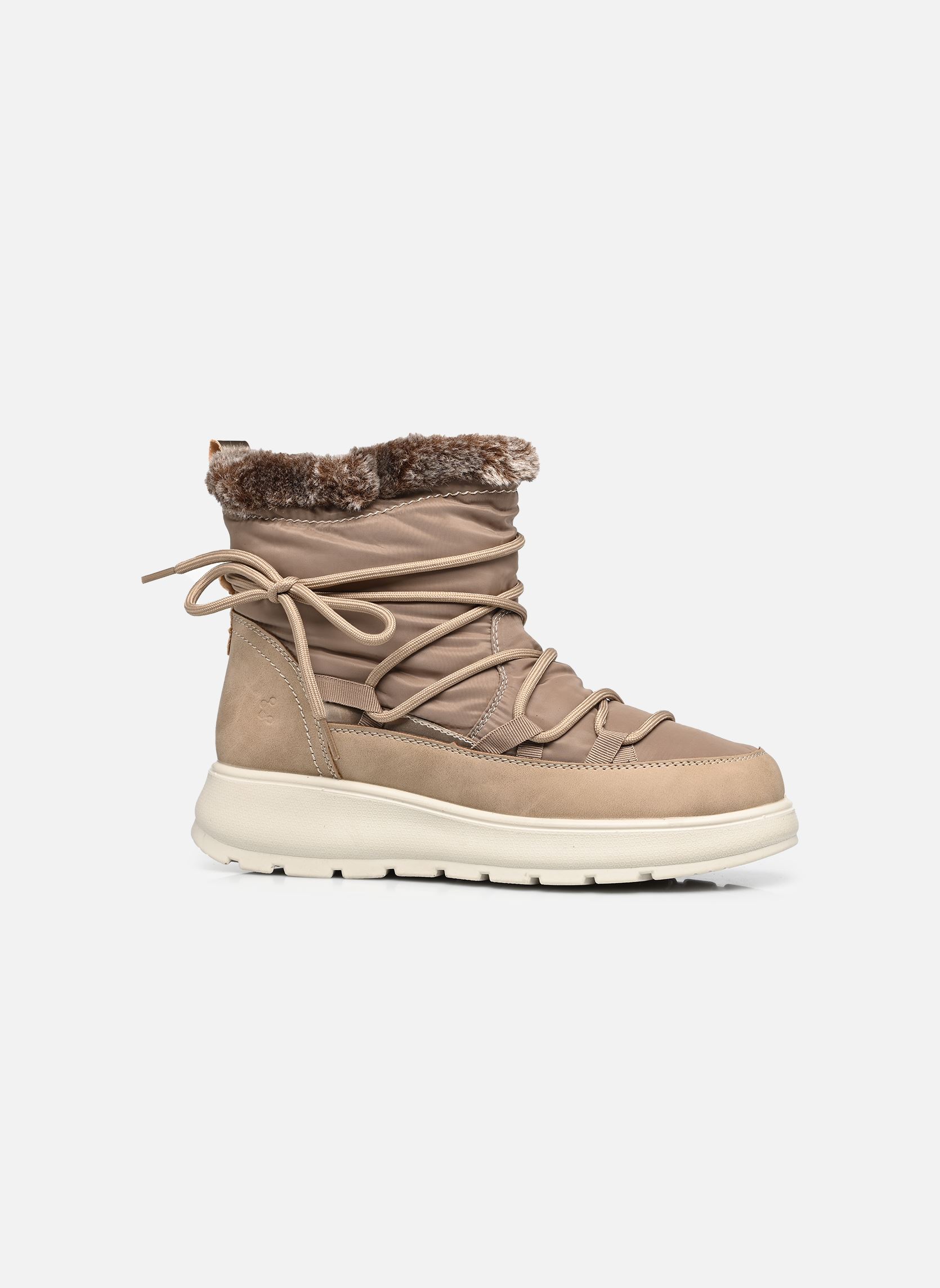 Bottines fourrées URU W16602 femme beige Comfeet Bottines fourrées URU W16602 femme beige BEIGE