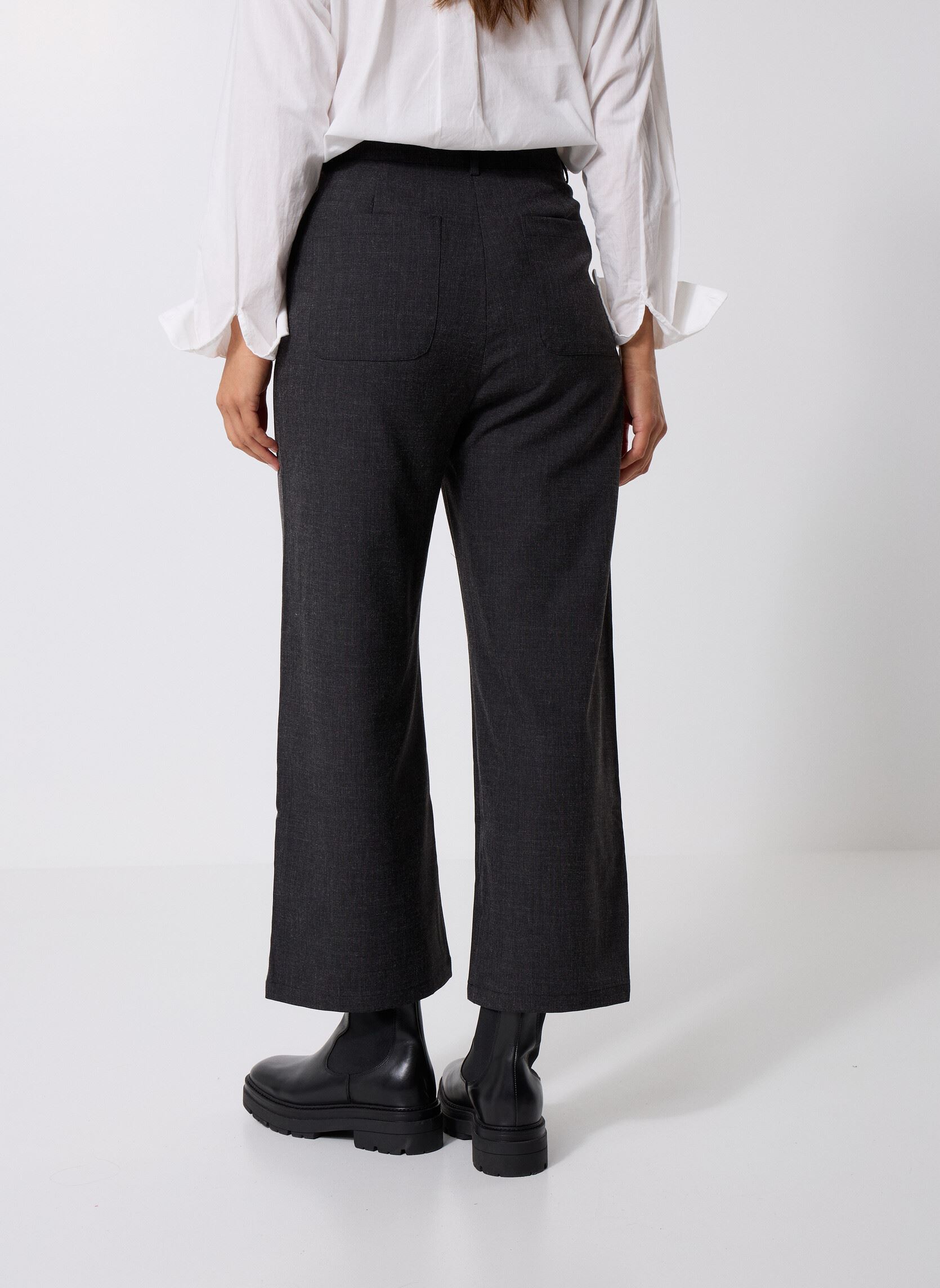 Pantalons larges Atlana femme gris La Petite Etoile Pantalons larges Atlana femme gris Anthracite