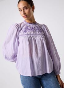 Blouses manches longues Birtin femme violet La Petite Etoile Blouses manches longues Birtin femme violet Parme/Ecru