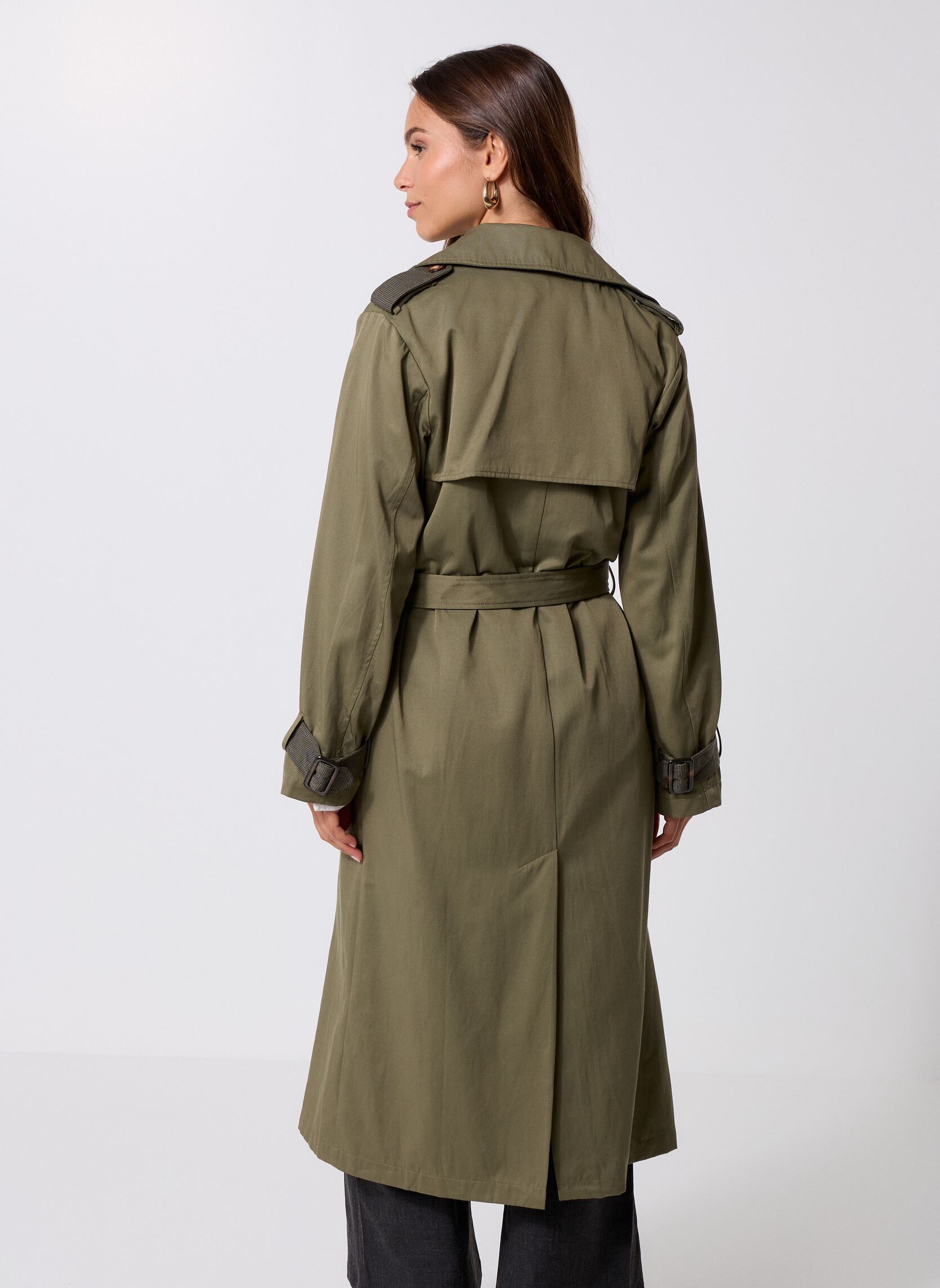 Trench Rocha Jonh Rocha Noir Taille 36 Femme - Veste Occasion En Très Bon état