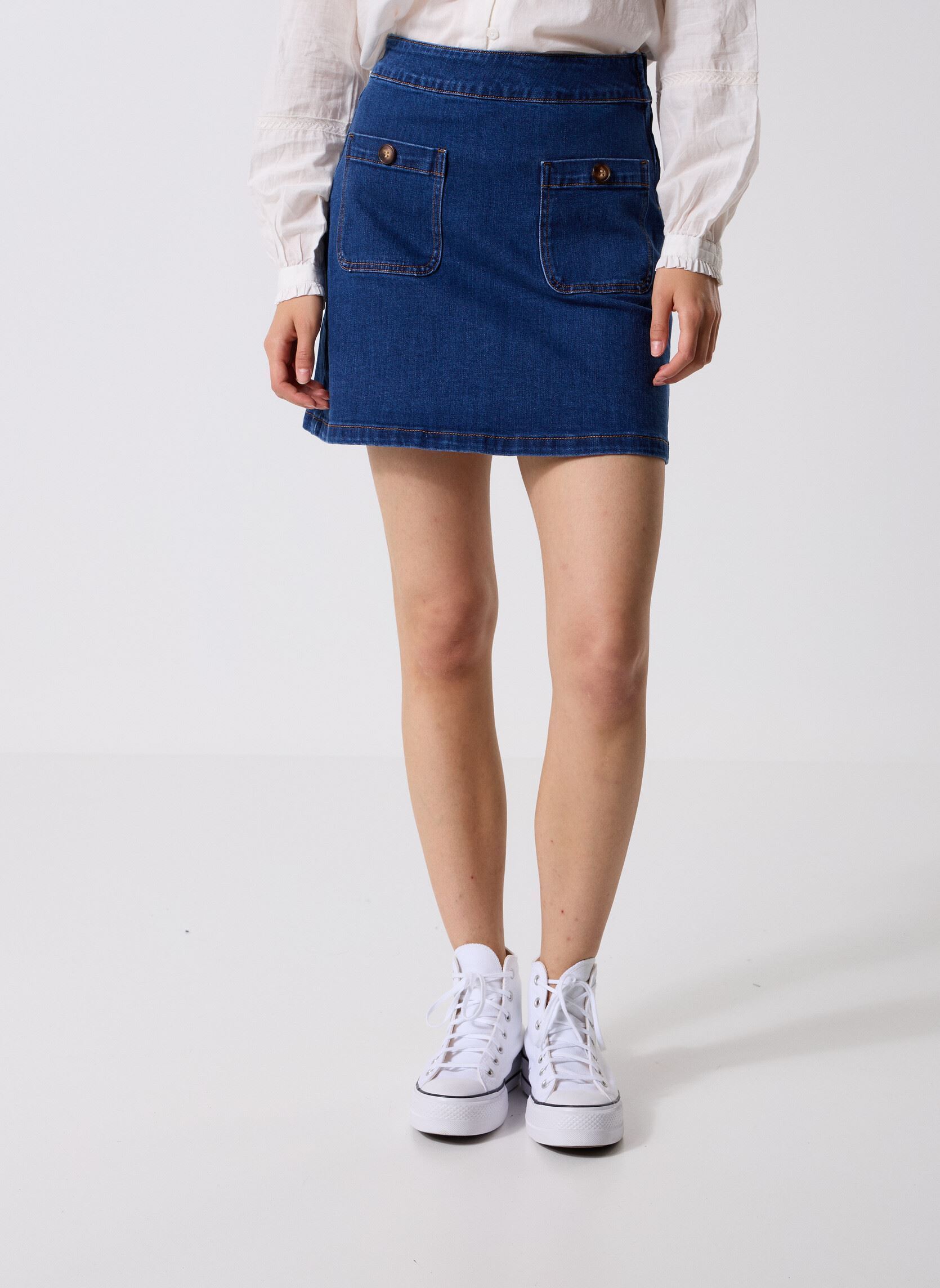 Jupes courtes Jada femme bleu La Petite Etoile Jupes courtes Jada femme bleu WASH