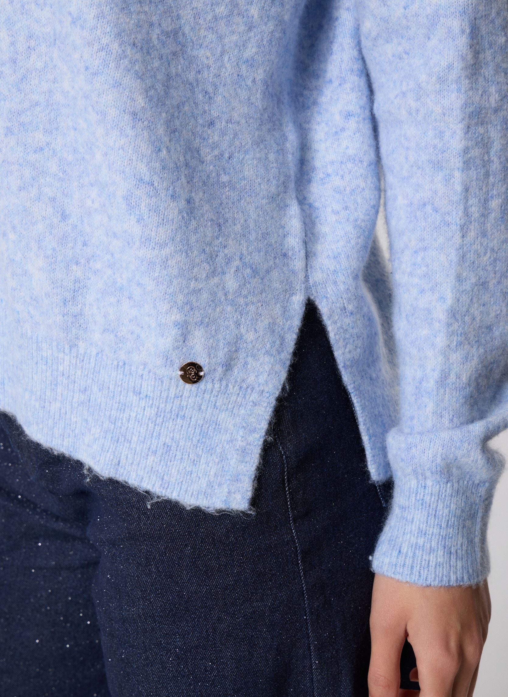 Pulls Mantia femme bleu La Petite Etoile Pulls Mantia femme bleu Bleu ciel