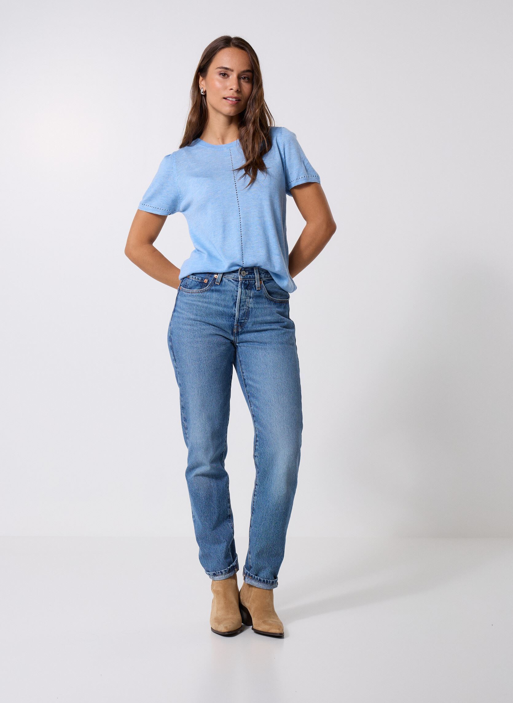 Truien Mathilde dames blauw La Petite Etoile Truien Mathilde dames blauw Bleu