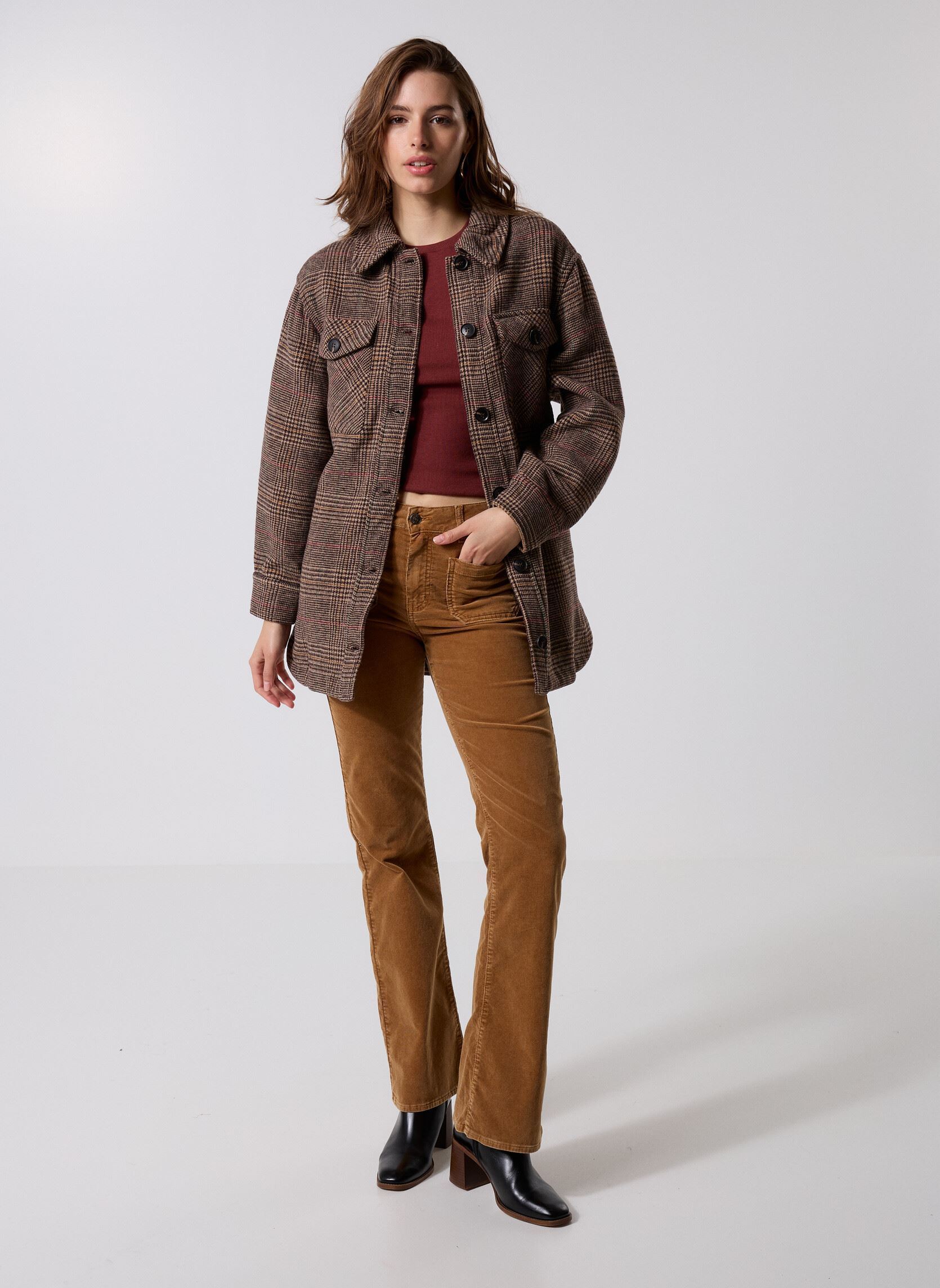 Jassen Neddy dames bruin La Petite Etoile Jassen Neddy dames bruin Carreaux
