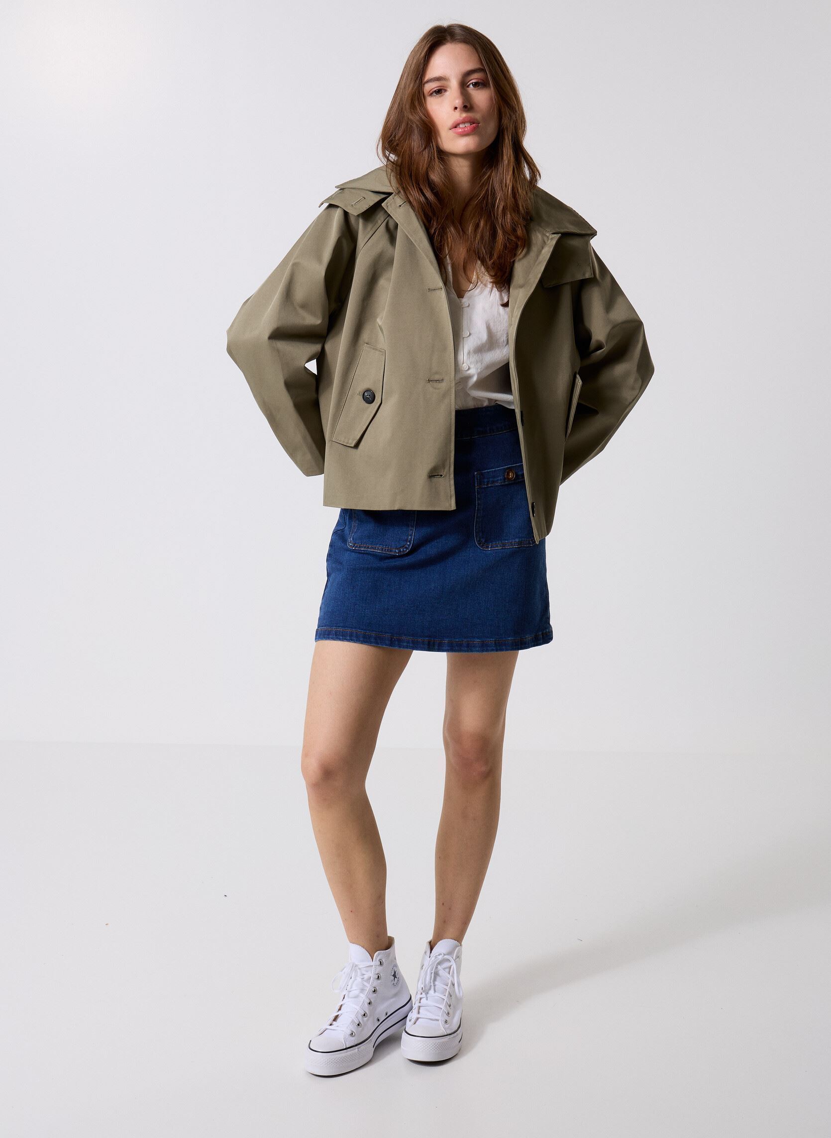 Winterjas Nolan dames groen La Petite Etoile Winterjas Nolan dames groen Kaki