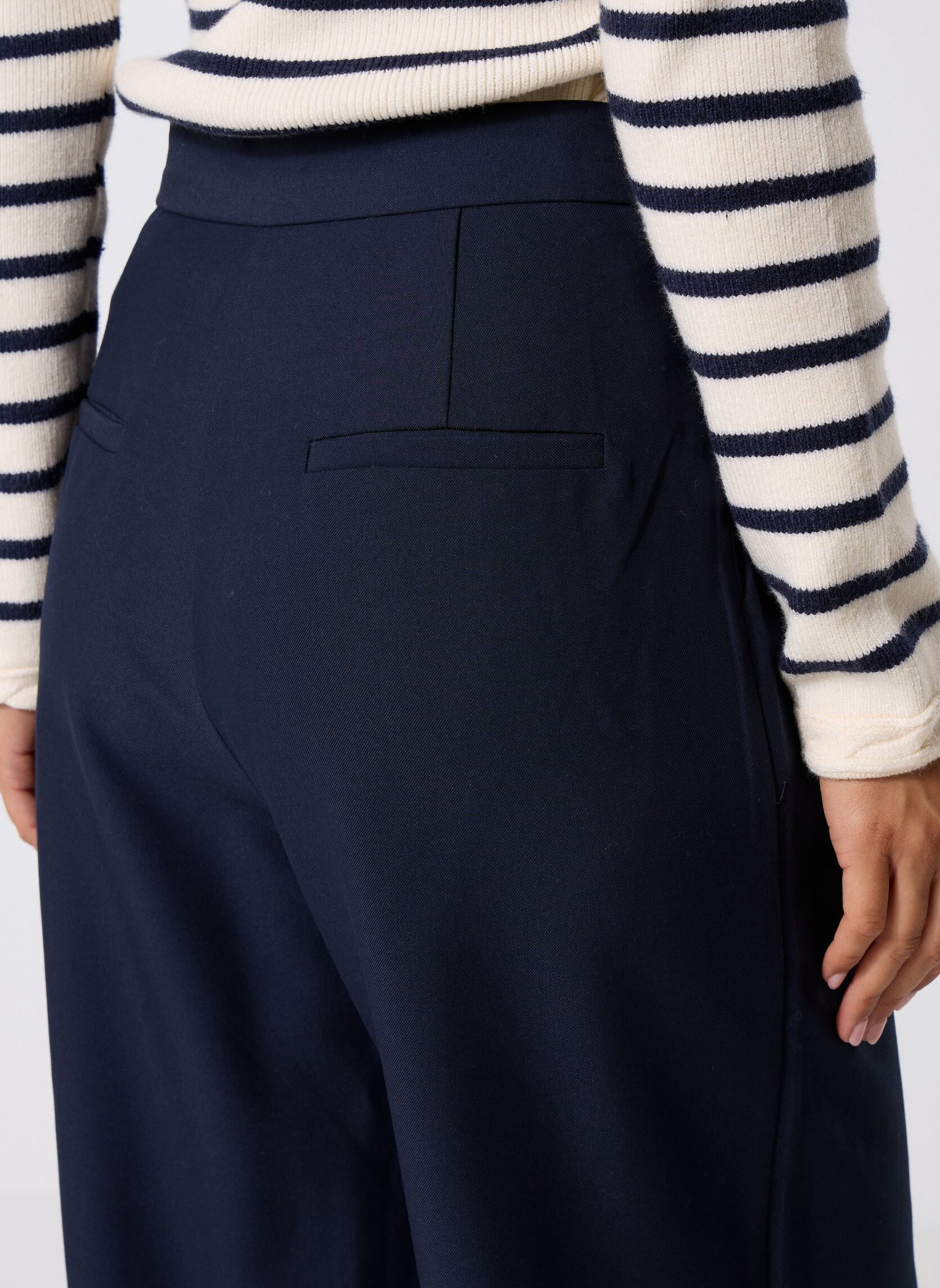 Pantaloni larghi Paolo donna blu La Petite Etoile Pantaloni larghi Paolo donna blu Marine