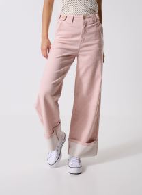 Wijde jeans / Flared Jeans Paxton dames roze