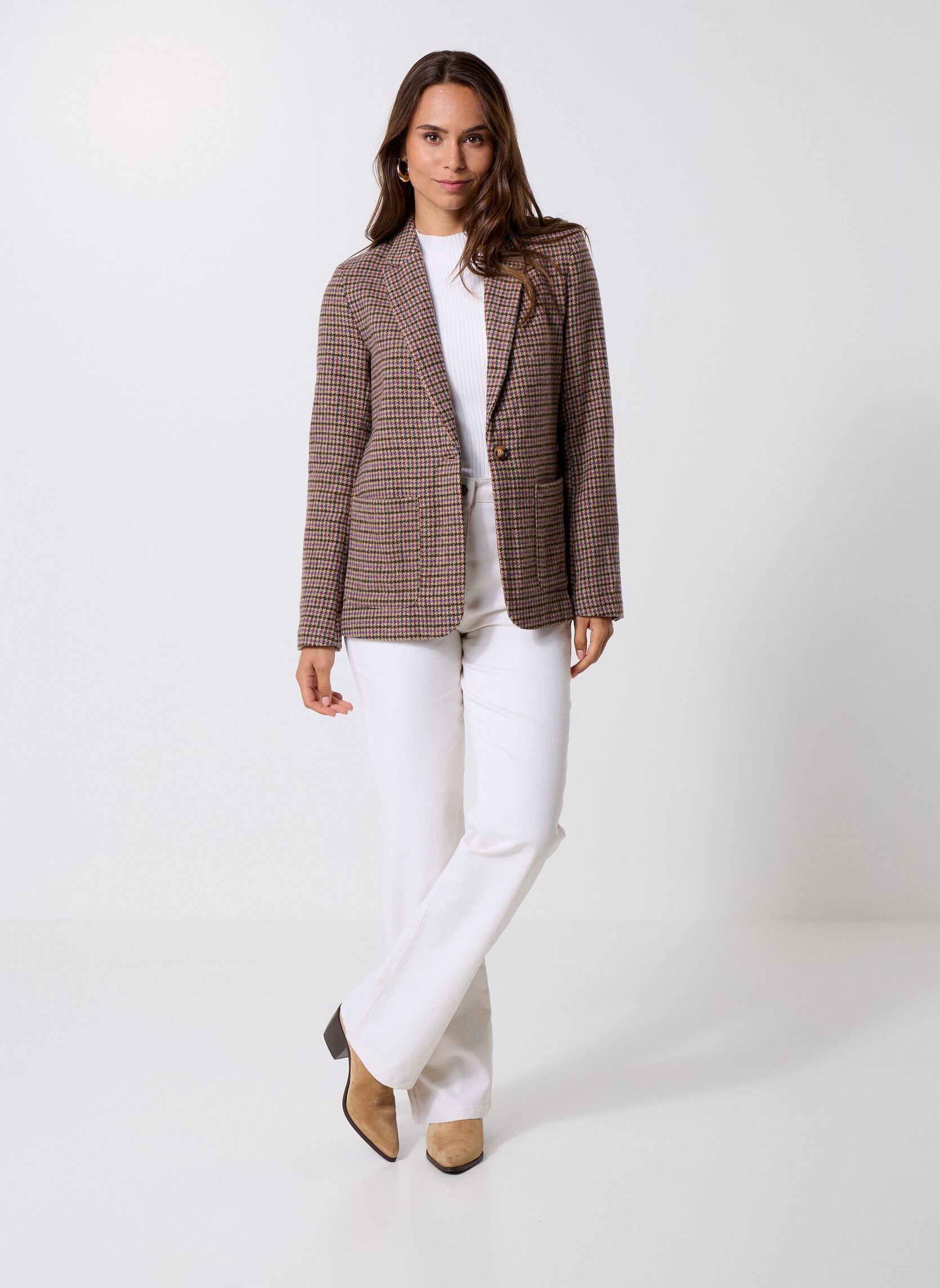Vestes de blazer Vaness femme multicolore La Petite Etoile Vestes de blazer Vaness femme multicolore PIED DE POULE