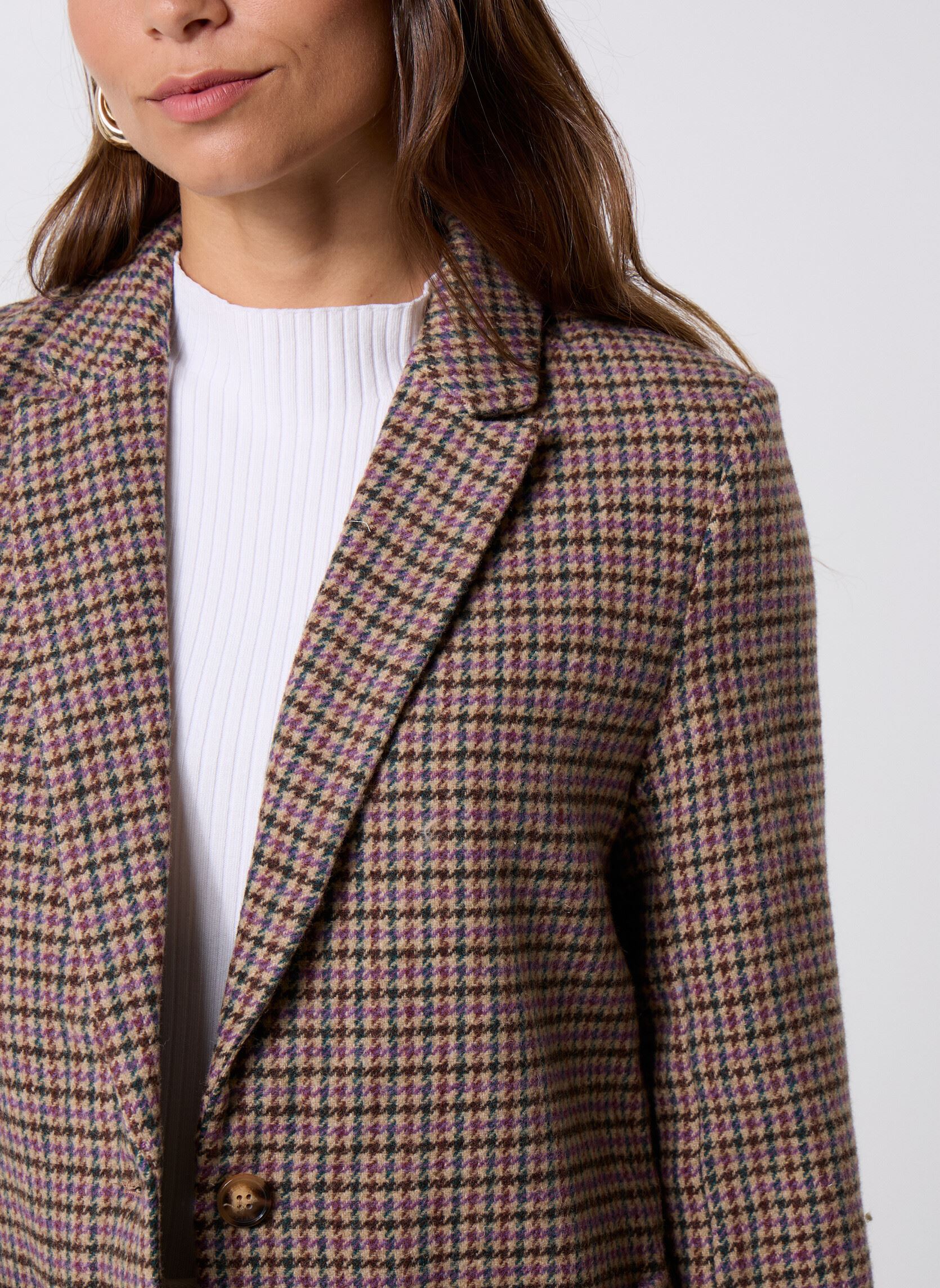 Vestes de blazer Vaness femme multicolore La Petite Etoile Vestes de blazer Vaness femme multicolore PIED DE POULE