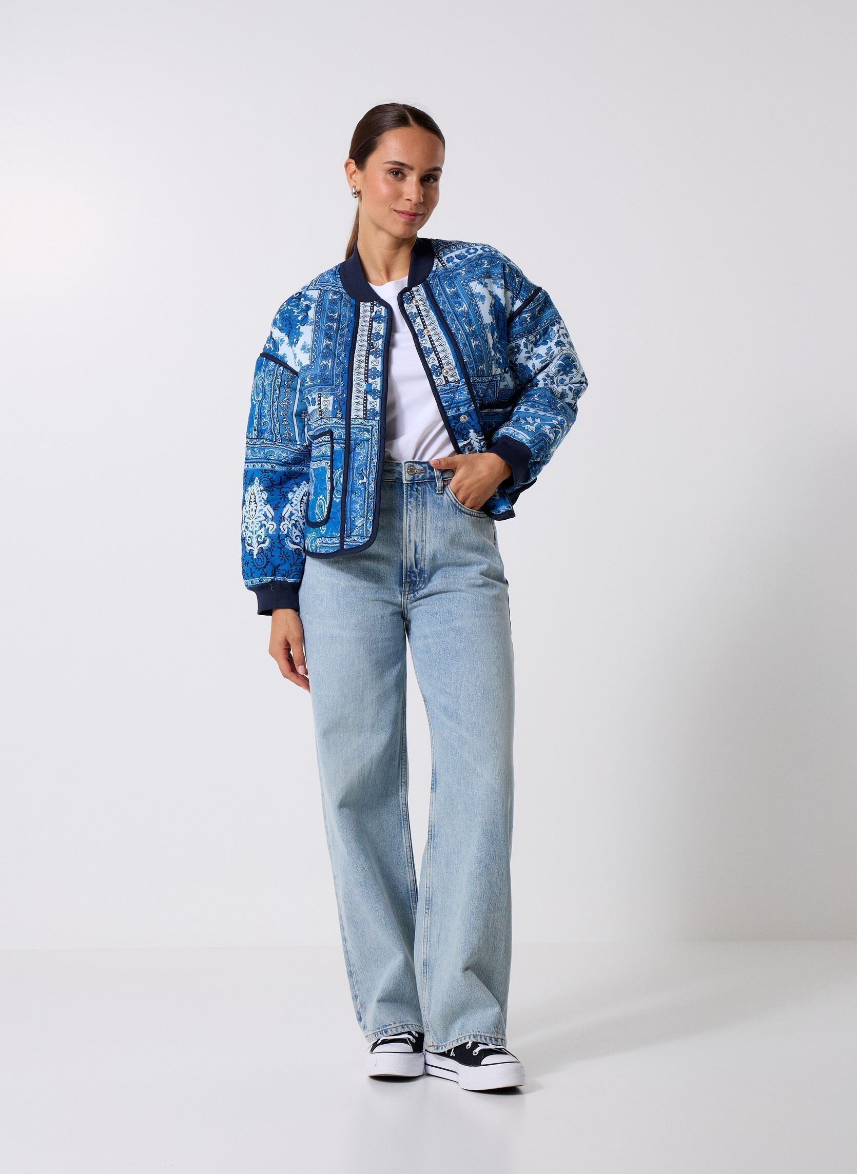 Chaquetas Vayla mujer azul La Petite Etoile Chaquetas Vayla mujer azul Patchwork