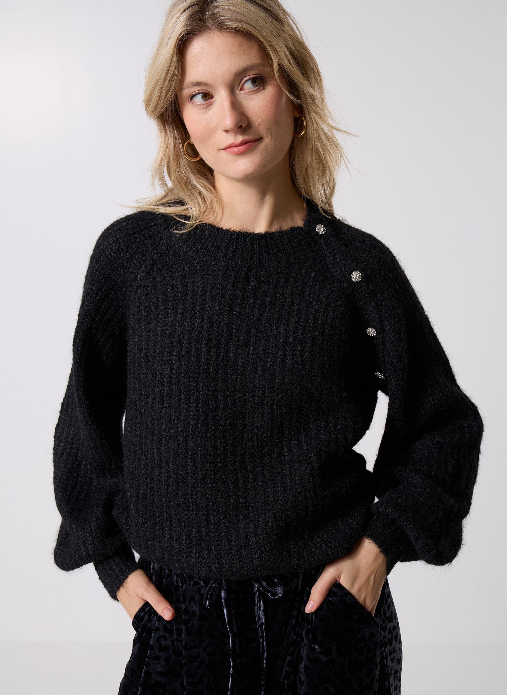 Pullover LAL504DH damen schwarz Lili Sidonio Pullover LAL504DH damen schwarz BLACK