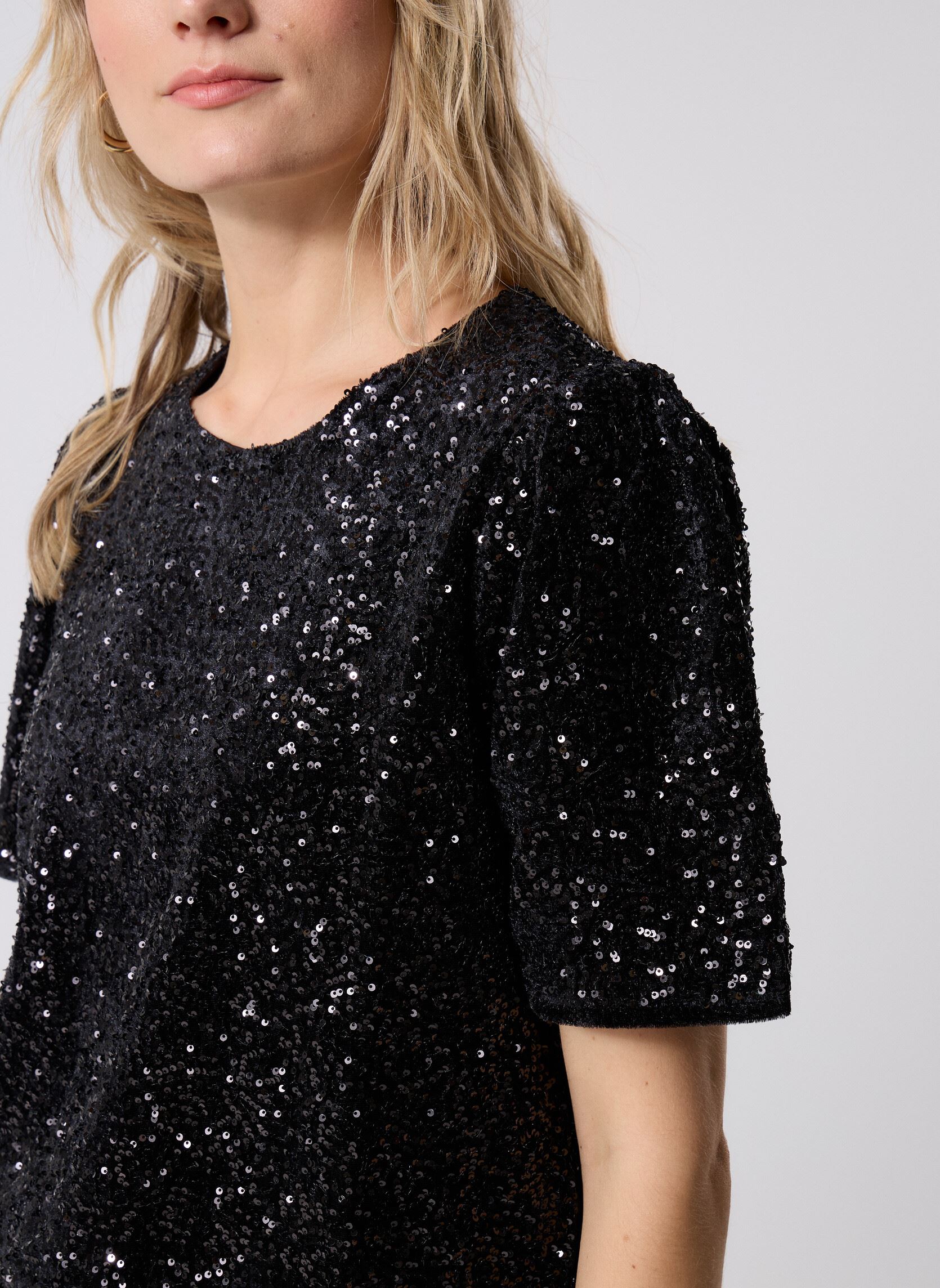 T-shirts met korte mouwen LAL585DH dames zwart Lili Sidonio T-shirts met korte mouwen LAL585DH dames zwart BLACK