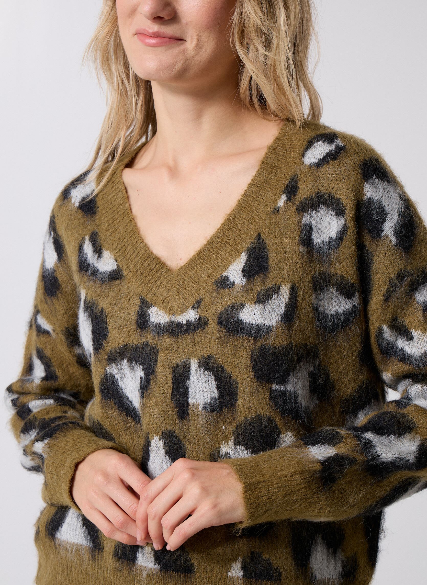 Pullover LAL613DH damen grün Lili Sidonio Pullover LAL613DH damen grün KHAKI