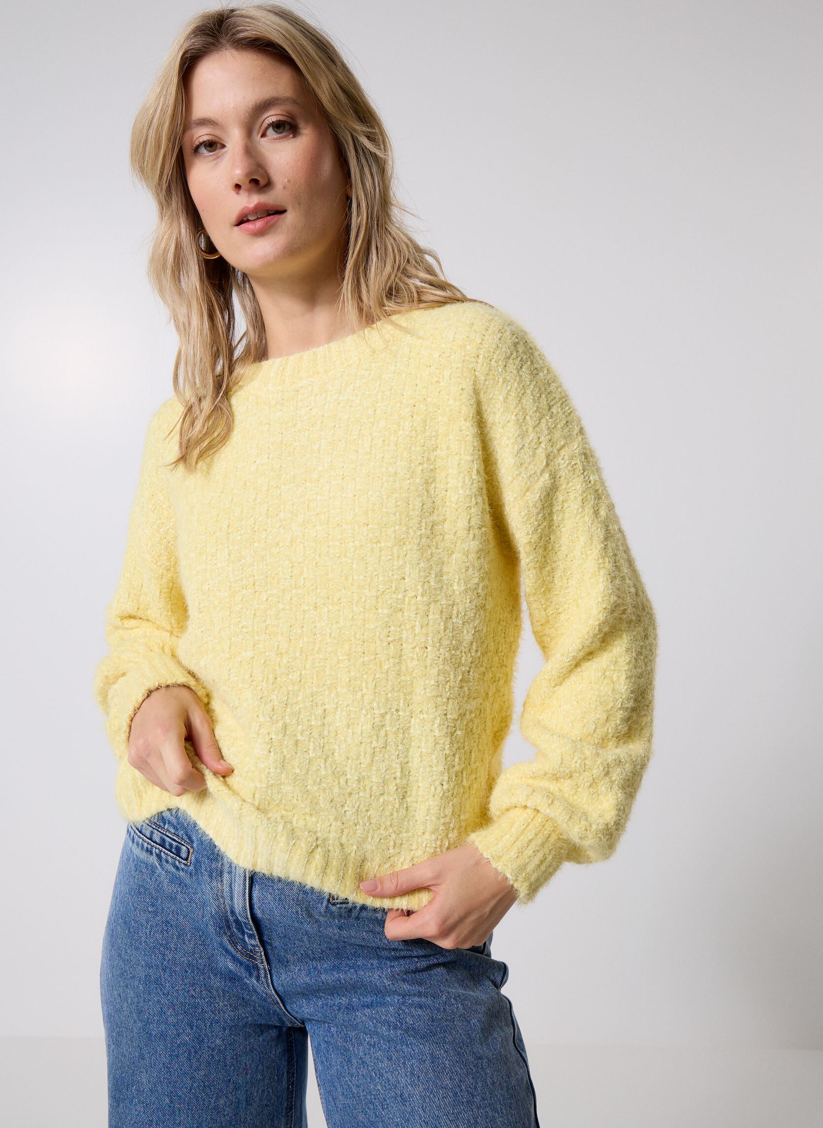 Pulls LAL620DH femme jaune Lili Sidonio Pulls LAL620DH femme jaune YELLOW