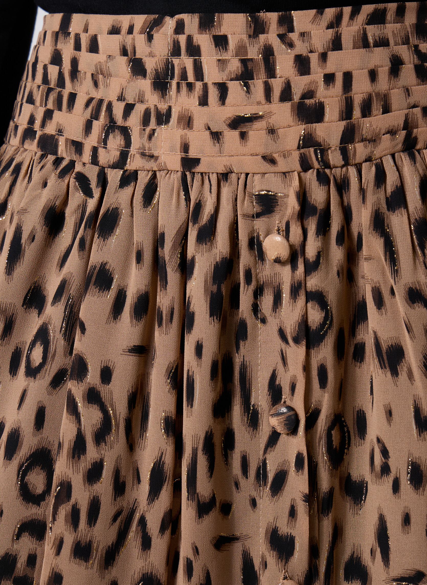 Lange rokken LALS131DN dames meerkleurig Lili Sidonio Lange rokken LALS131DN dames meerkleurig BEIGE PARIS