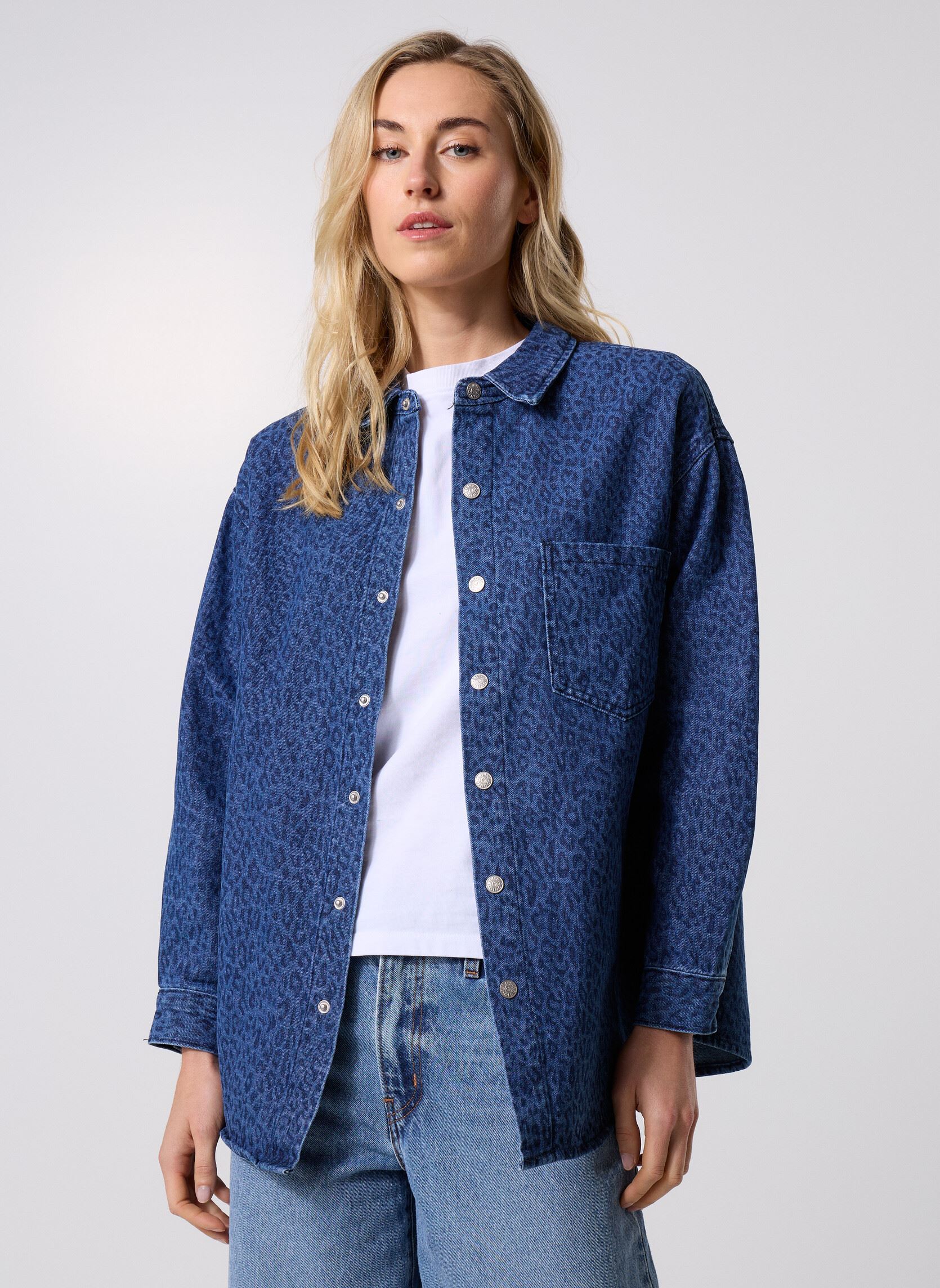 Chemises manches longues EL1138DH femme bleu Lili Sidonio Chemises manches longues EL1138DH femme bleu DENIM BLUE