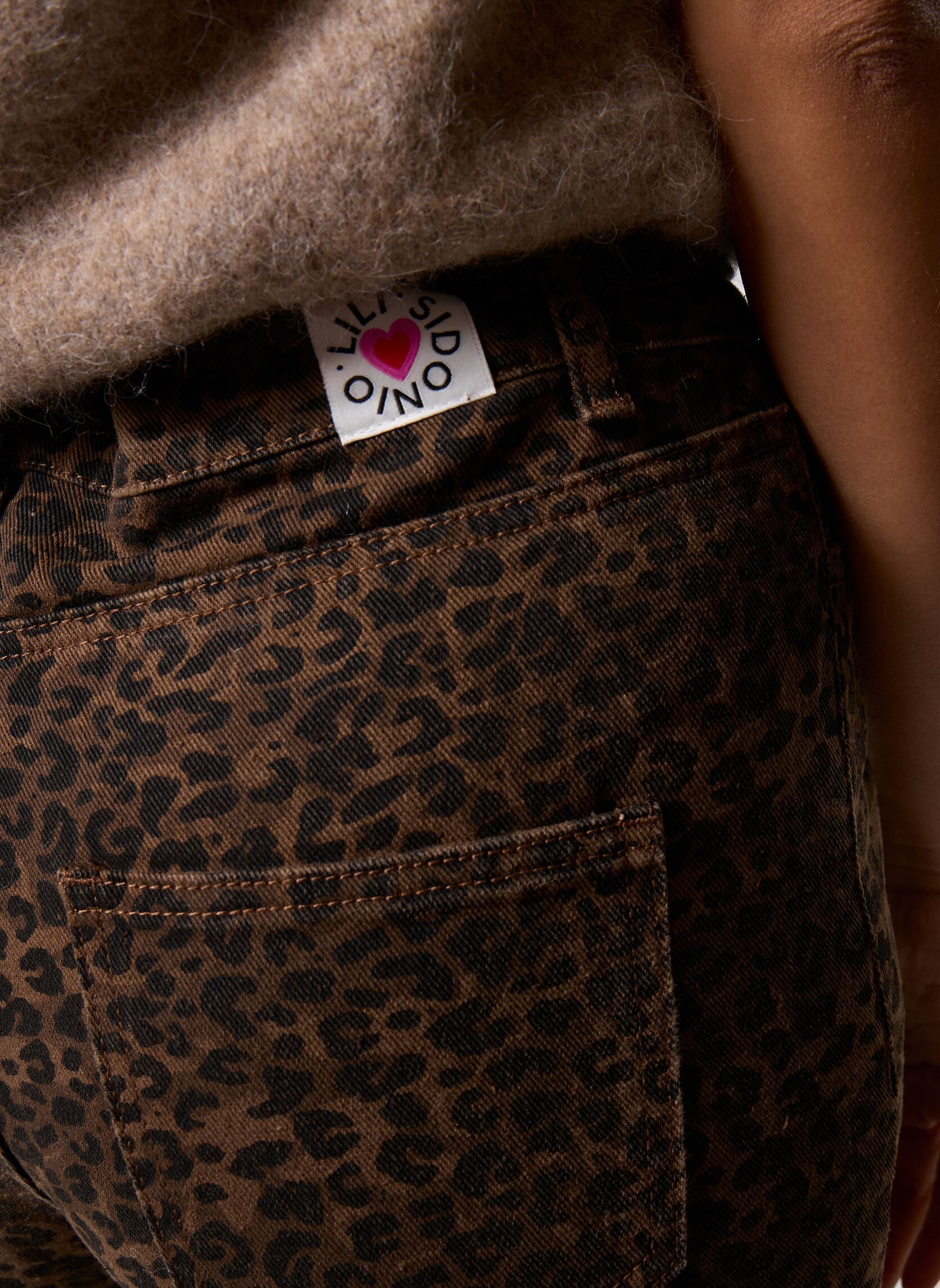 Jeans large ELF1002DH femme marron Lili Sidonio Jeans large ELF1002DH femme marron BROWN