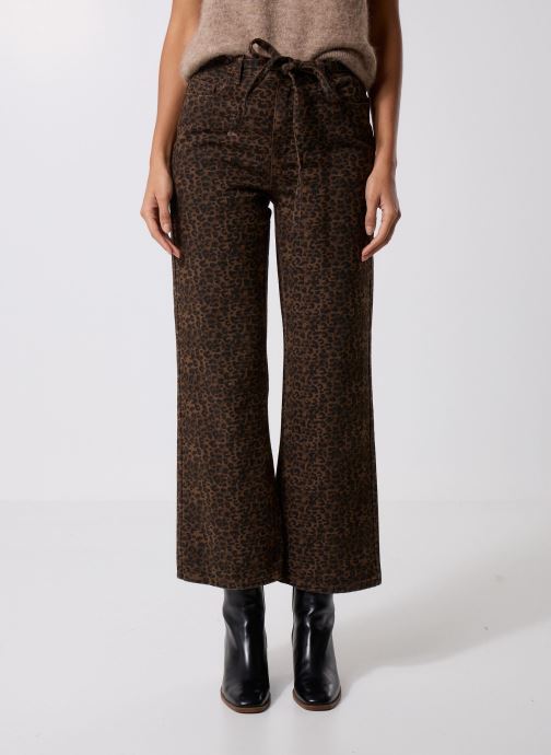 Lili Sidonio Wijde jeans / Flared Jeans ELF1002DH dames bruin