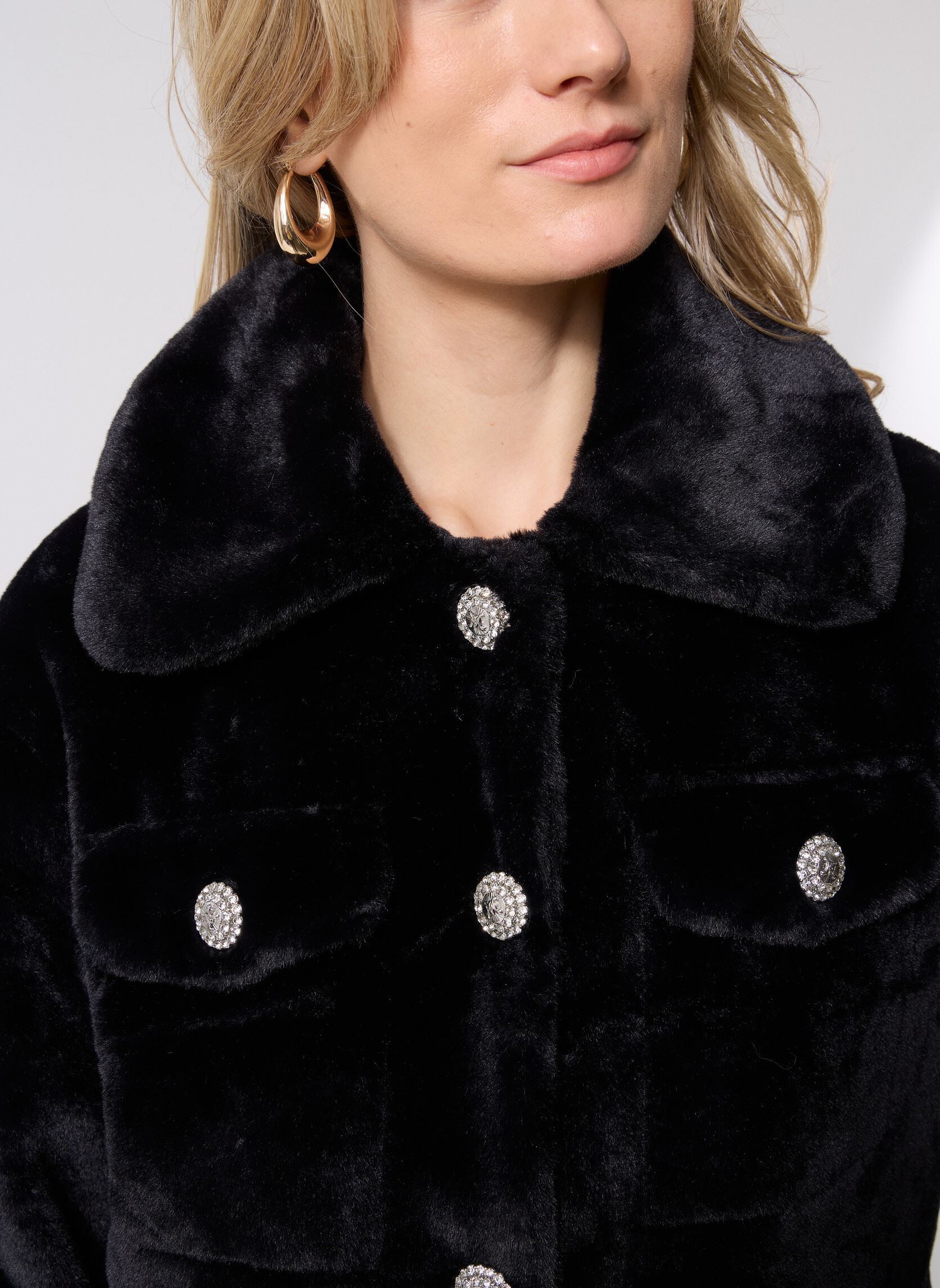 Pelzmäntel HAL51DH damen schwarz Lili Sidonio Pelzmäntel HAL51DH damen schwarz BLACK