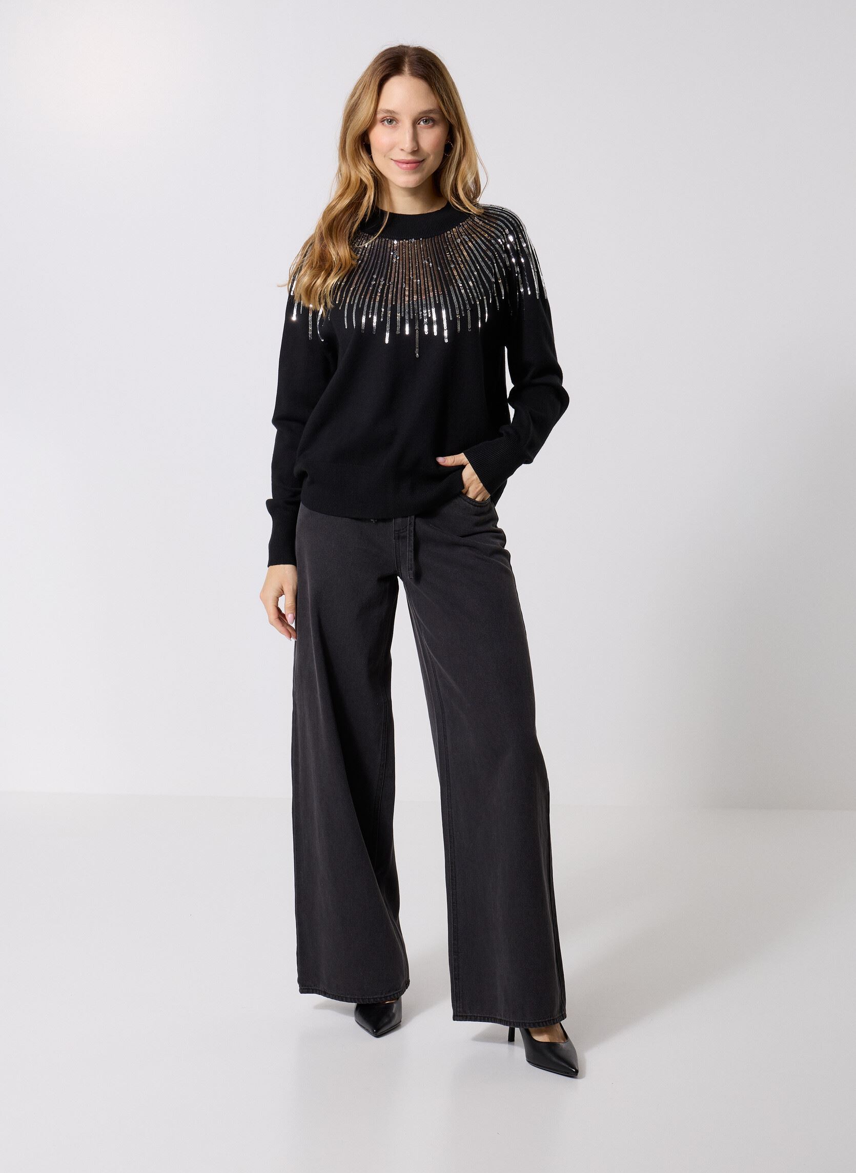 Pullover LAL626DH damen schwarz Lili Sidonio Pullover LAL626DH damen schwarz BLACK