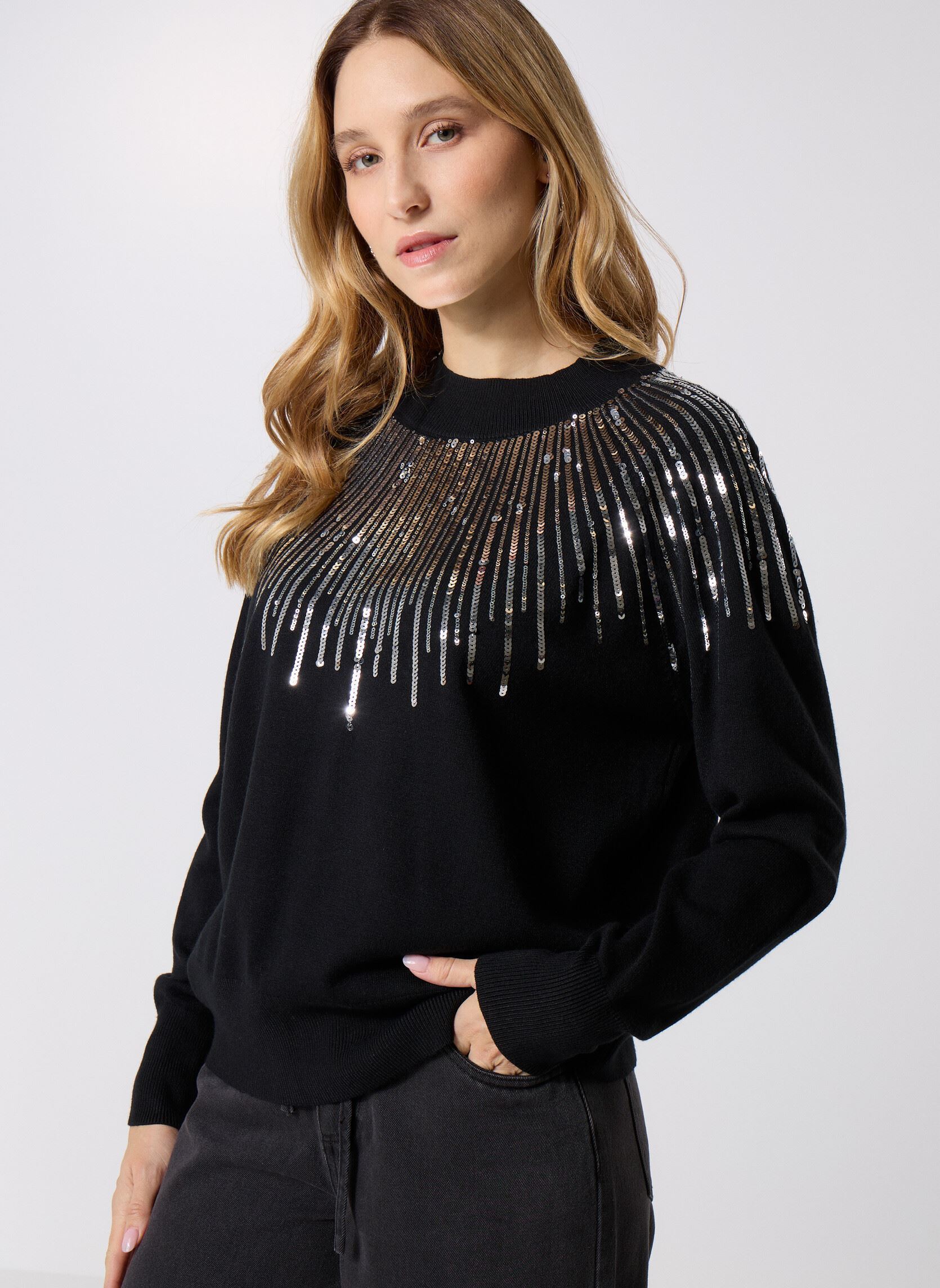 Pullover LAL626DH damen schwarz Lili Sidonio Pullover LAL626DH damen schwarz BLACK