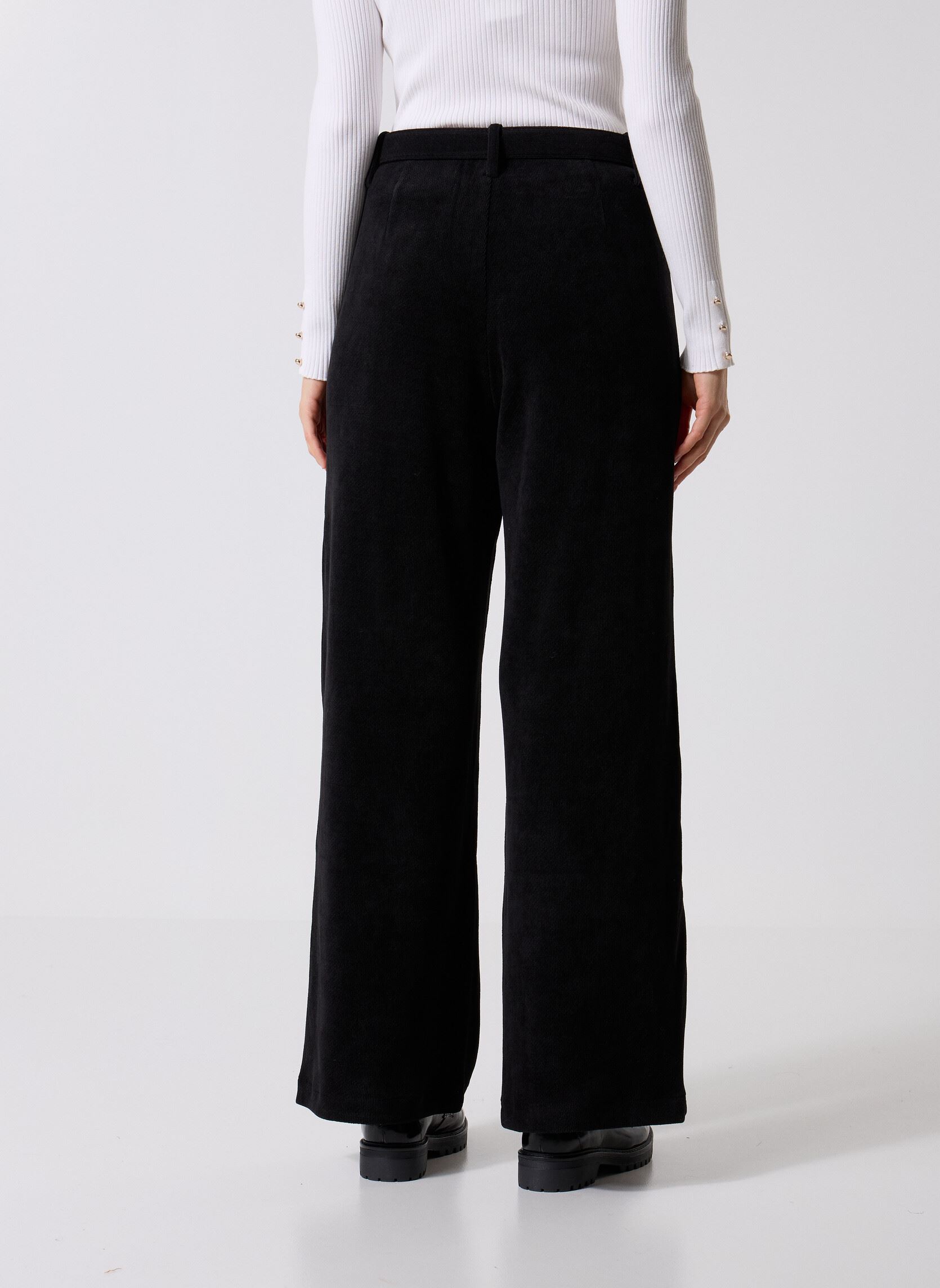 Pantalons larges PL164ADN femme noir Lili Sidonio Pantalons larges PL164ADN femme noir BLACK
