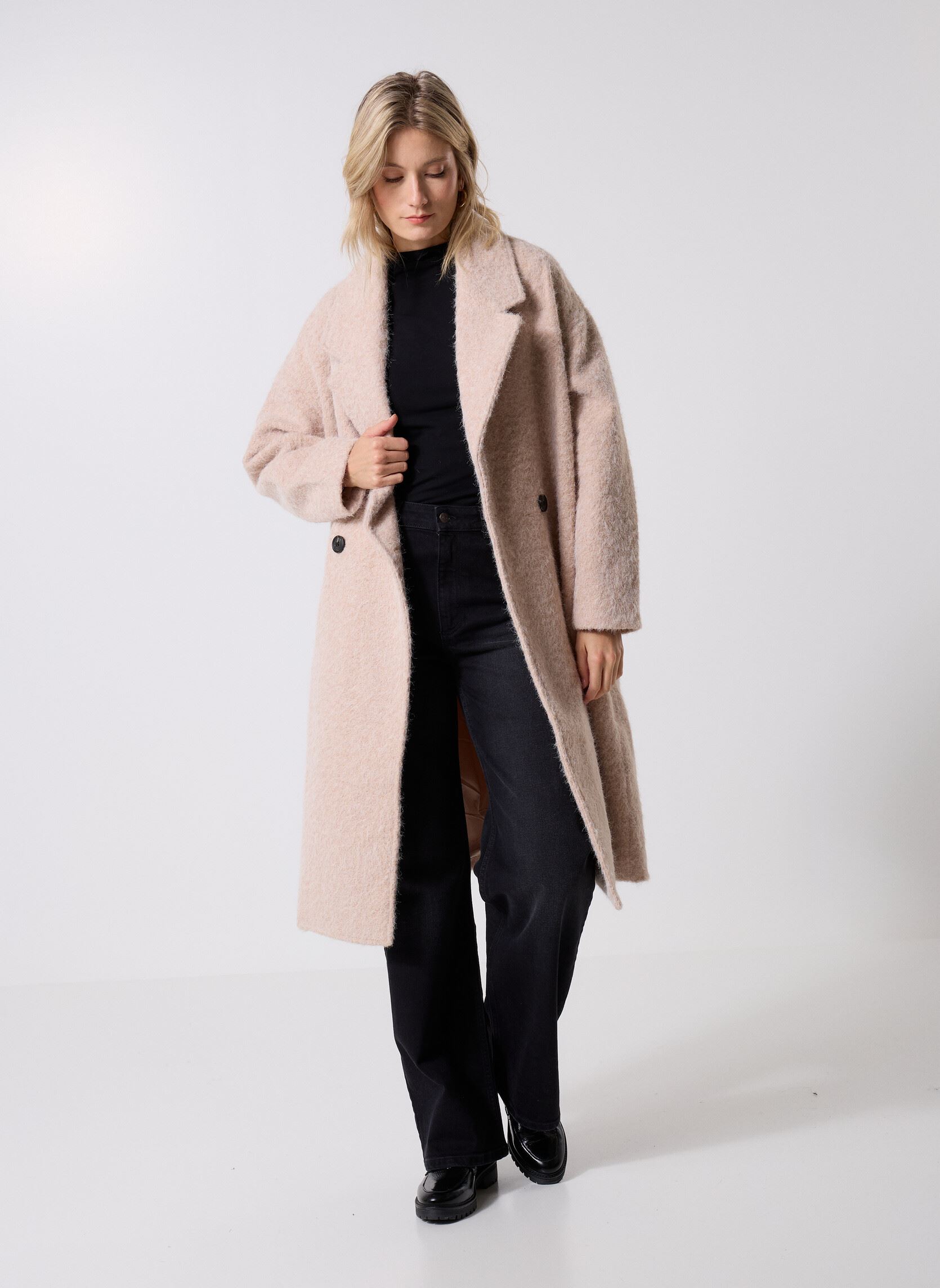 Mäntel PLF106ADH damen beige Lili Sidonio Mäntel PLF106ADH damen beige BEIGE