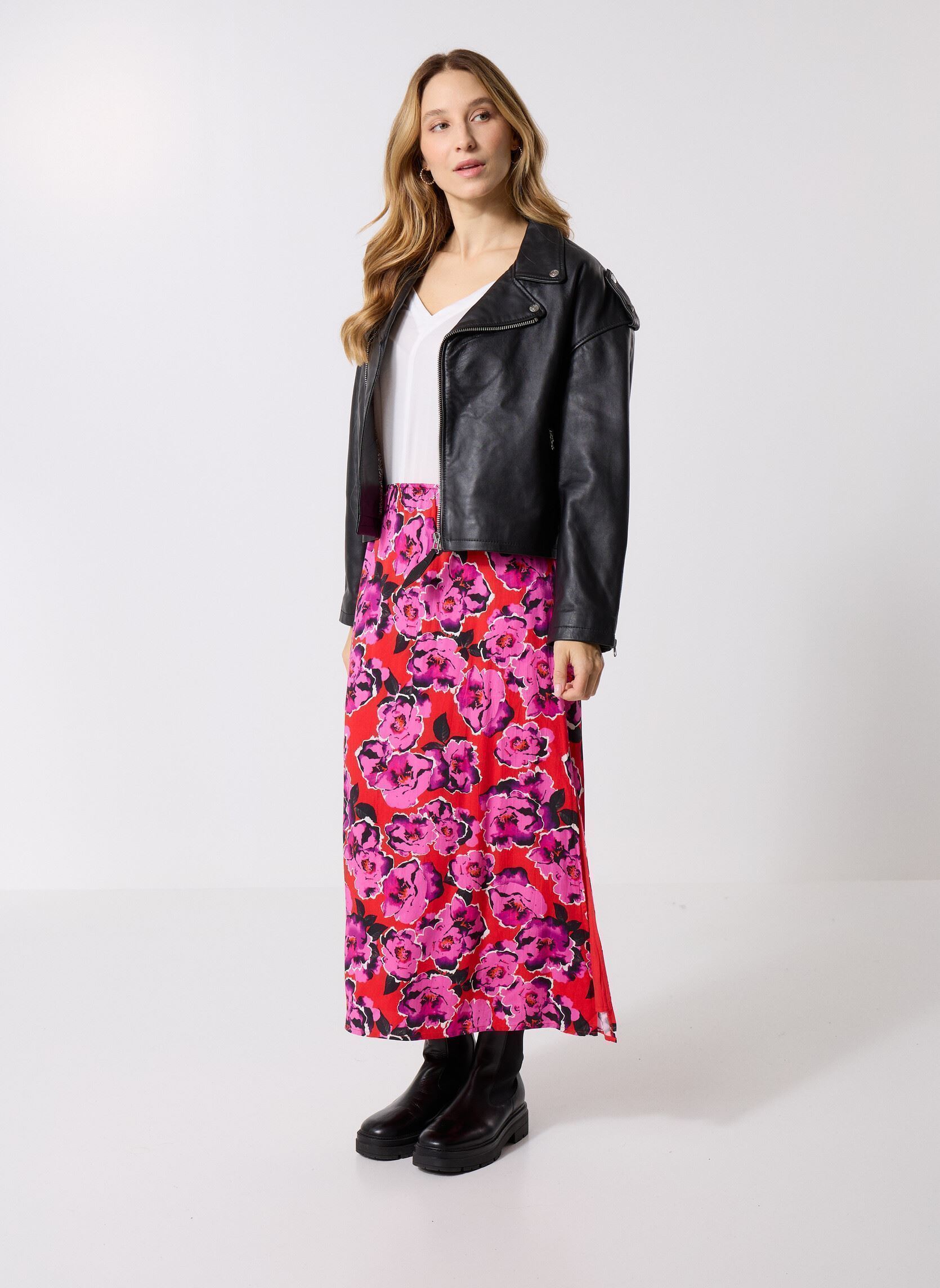 Lange Röcke TL455DH damen mehrfarbig Lili Sidonio Lange Röcke TL455DH damen mehrfarbig RED PEKIN