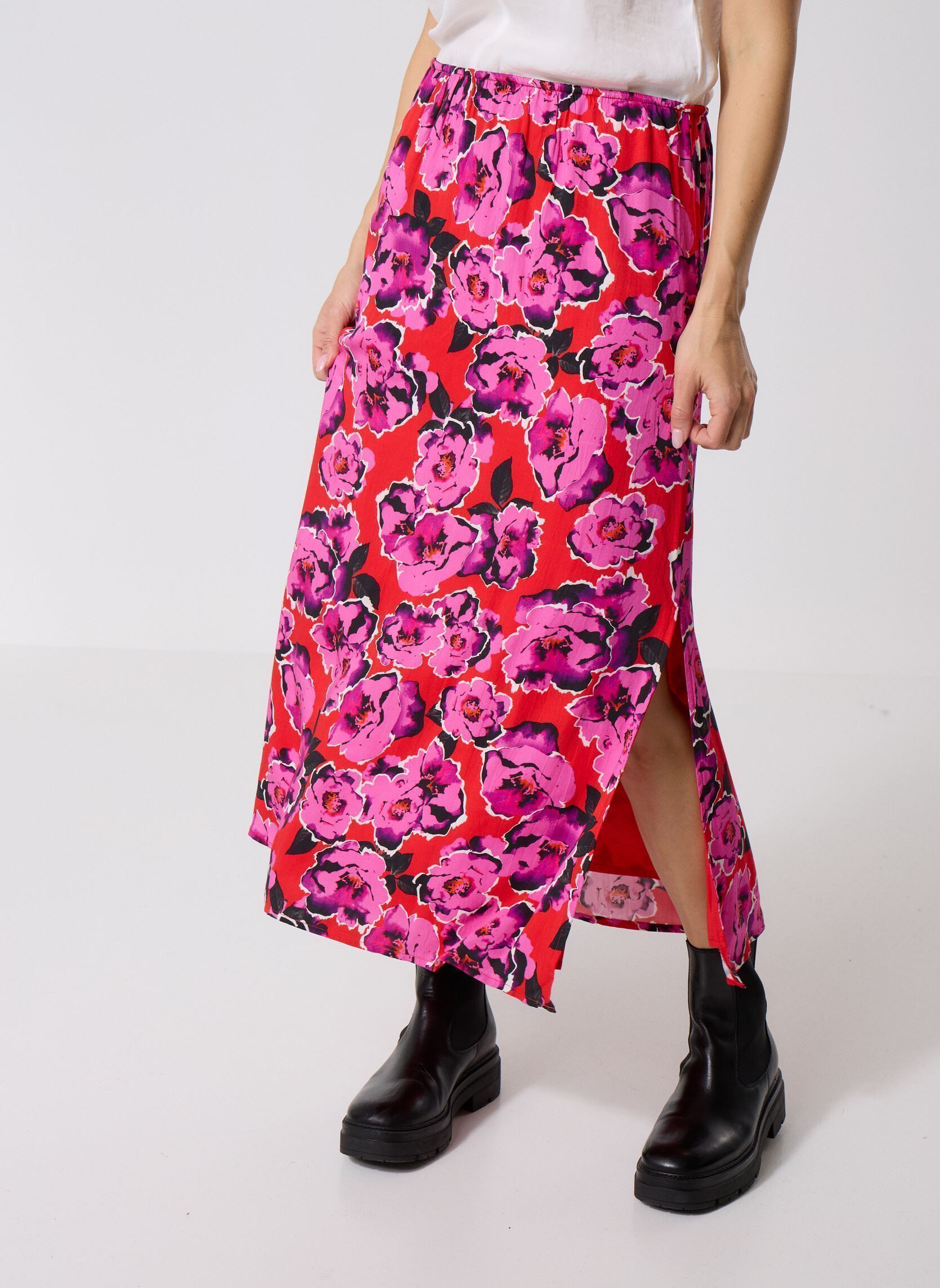 Lange Röcke TL455DH damen mehrfarbig Lili Sidonio Lange Röcke TL455DH damen mehrfarbig RED PEKIN